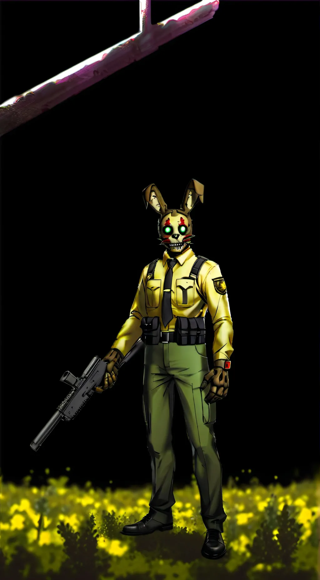 ai character: Springtrap  background