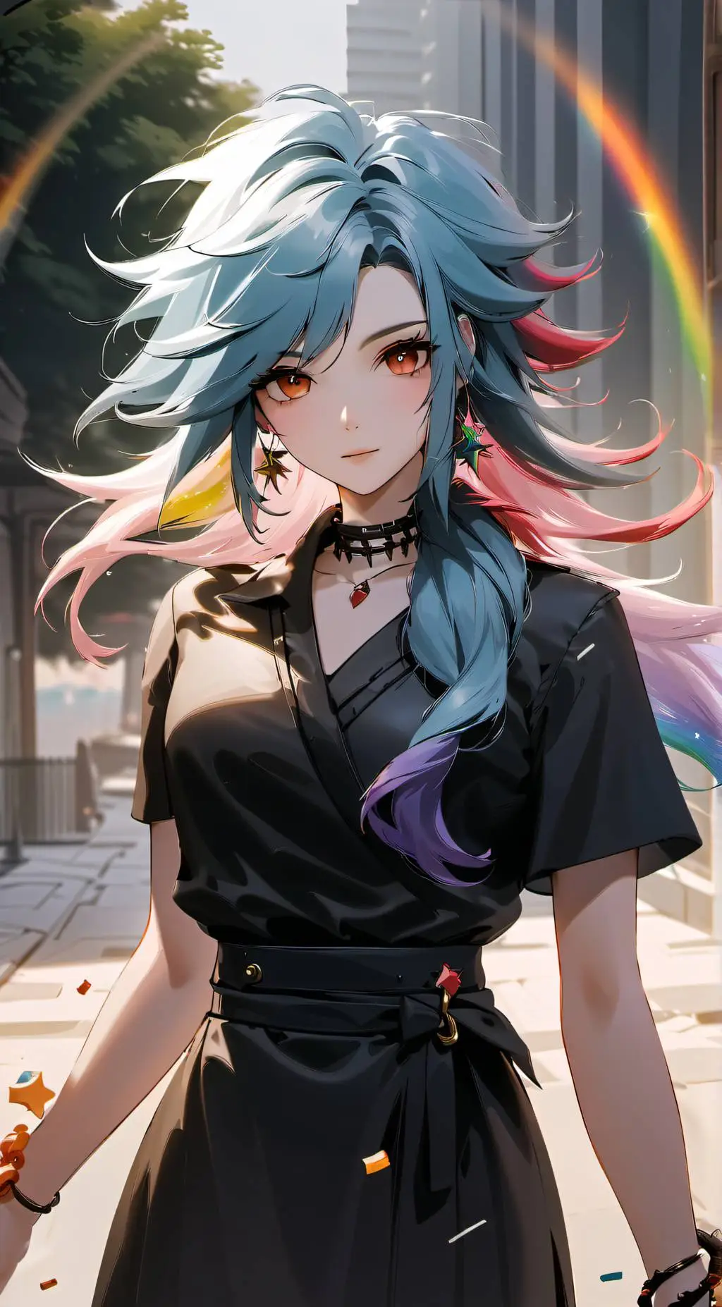ai character: Confetti (HTF) background