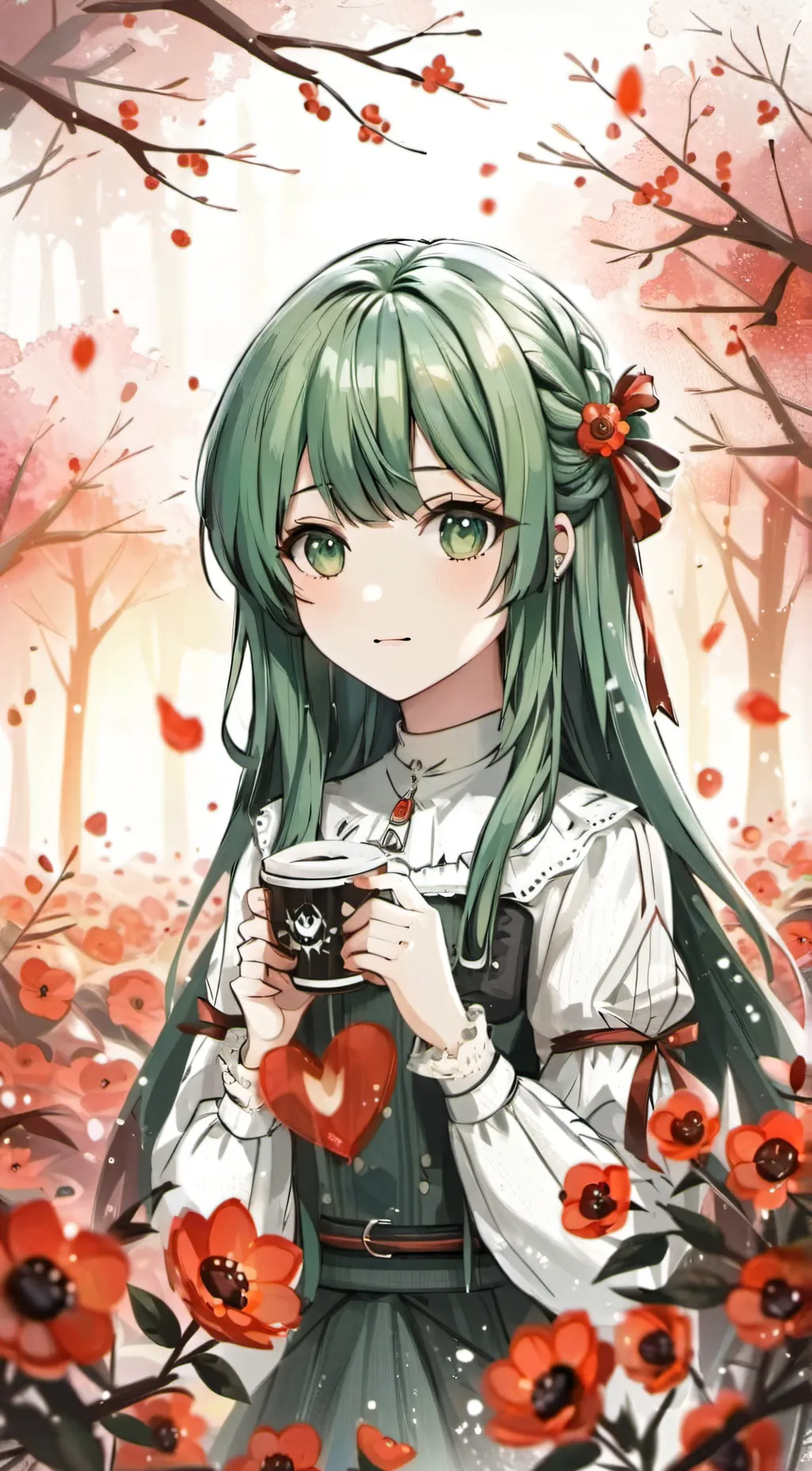 ai character: Leafy  background