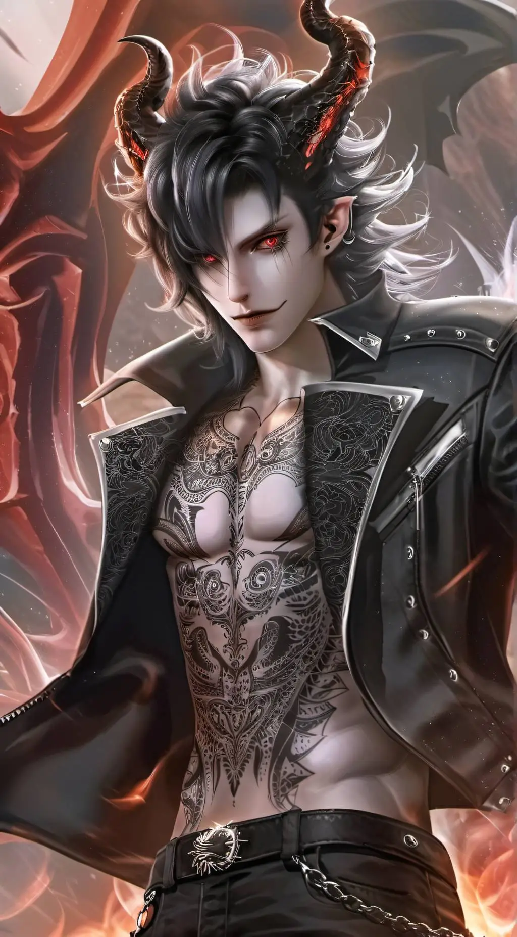 ai character: Damon  background