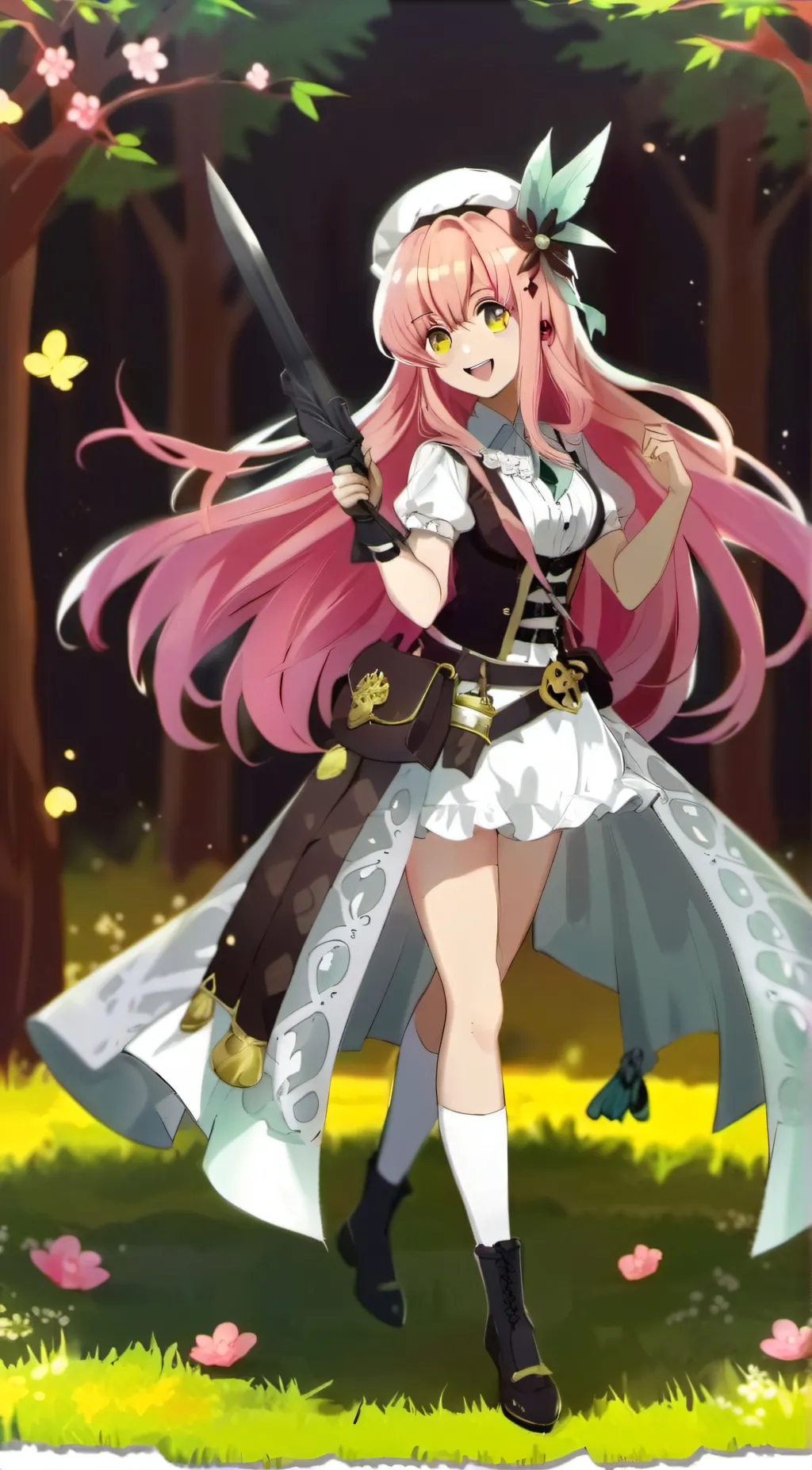 ai character: MITSURI KANROJI background