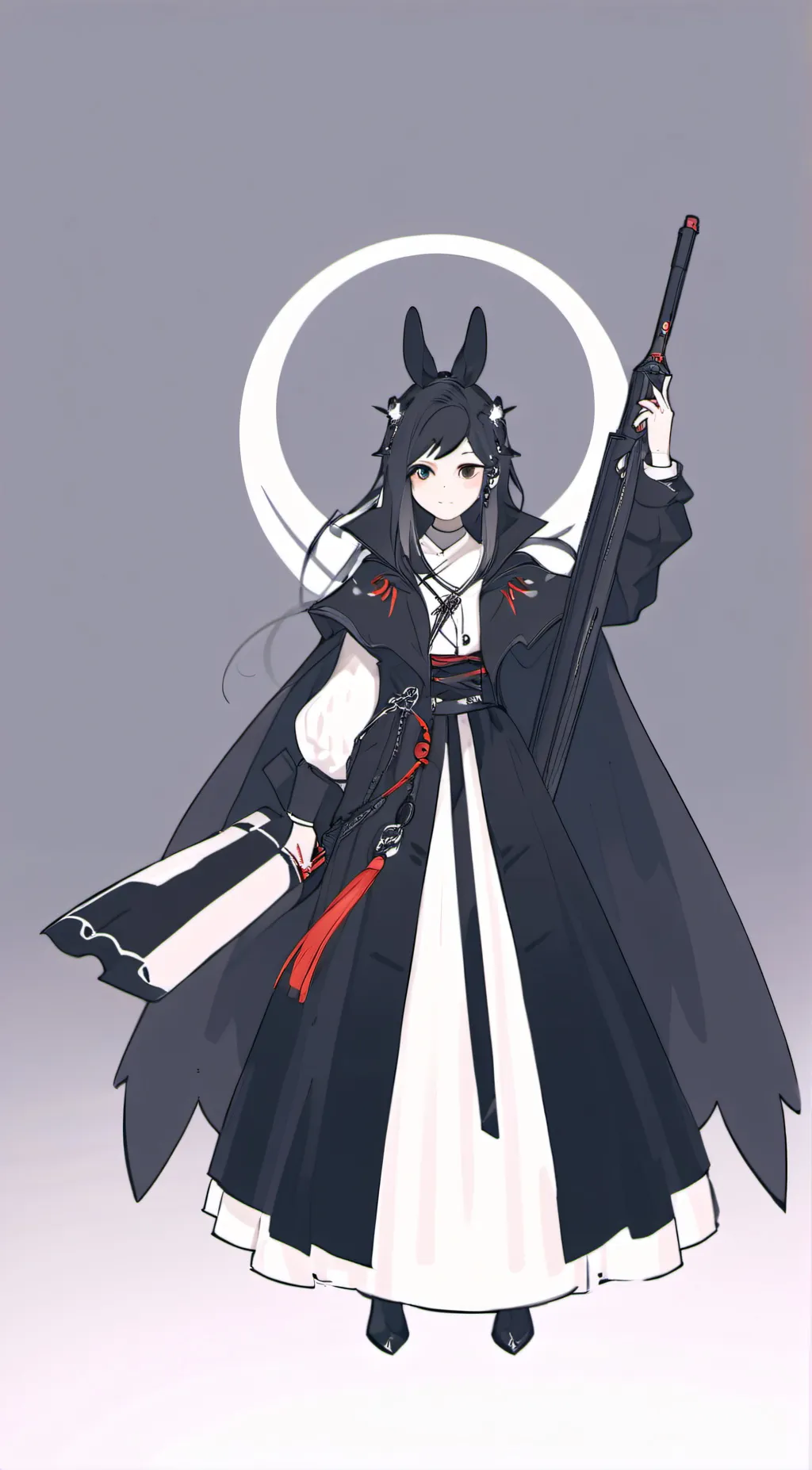 ai character: Miss circle background