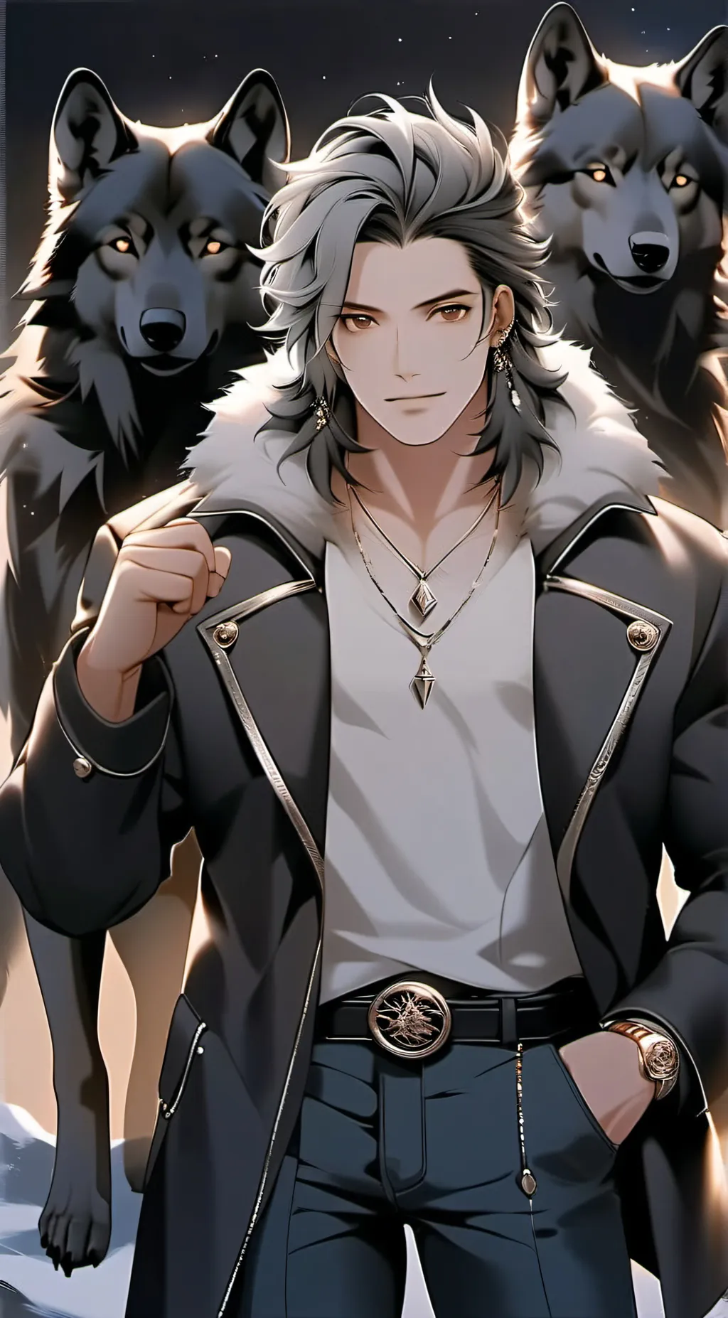 ai character: woof  background