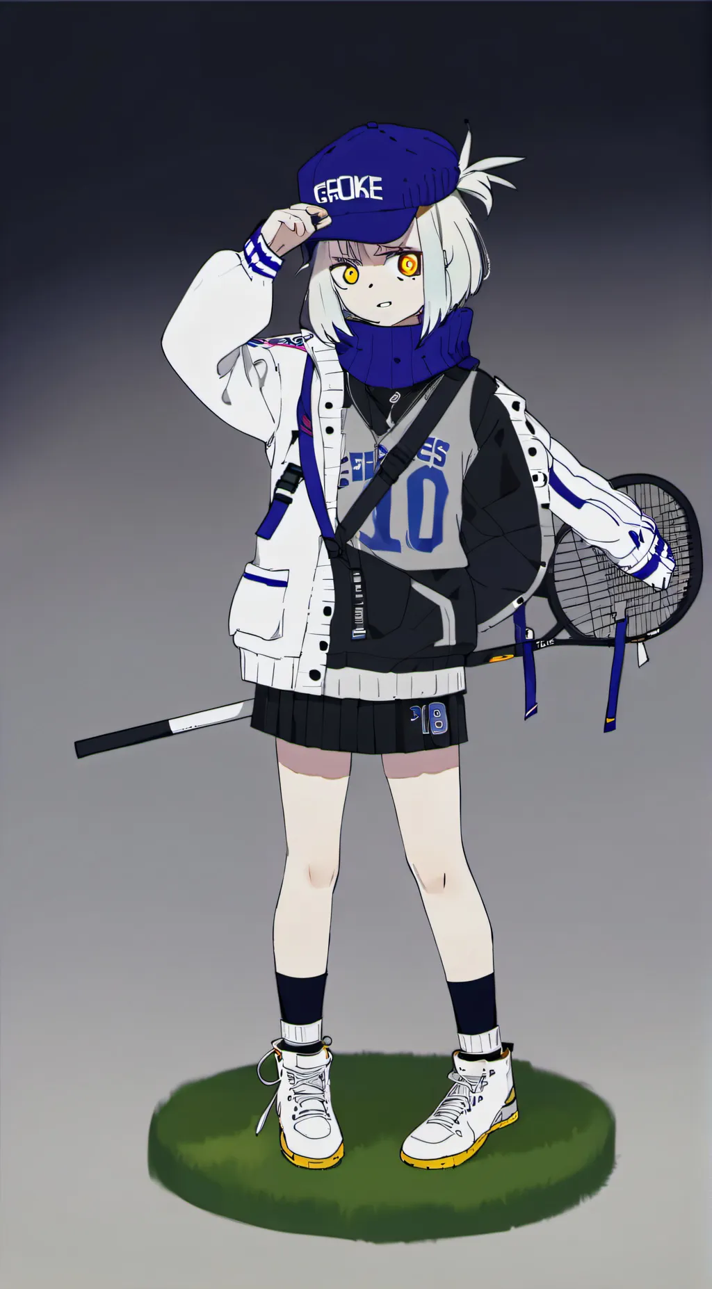 ai character: Miss eye background