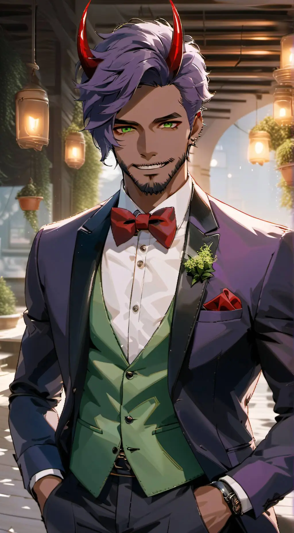 ai character: [Ver 2] Wendell 💚😈 background