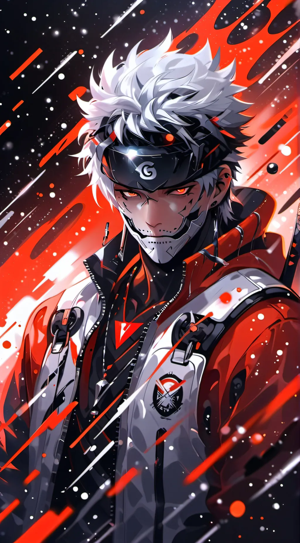 ai character: Kakashi. background