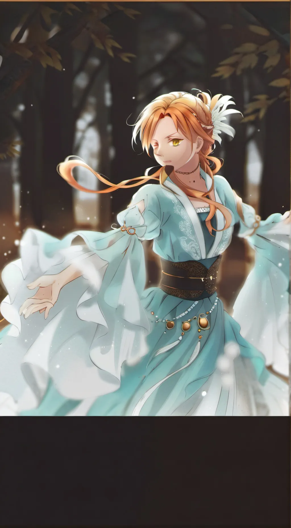 ai character: Nami from one piec background
