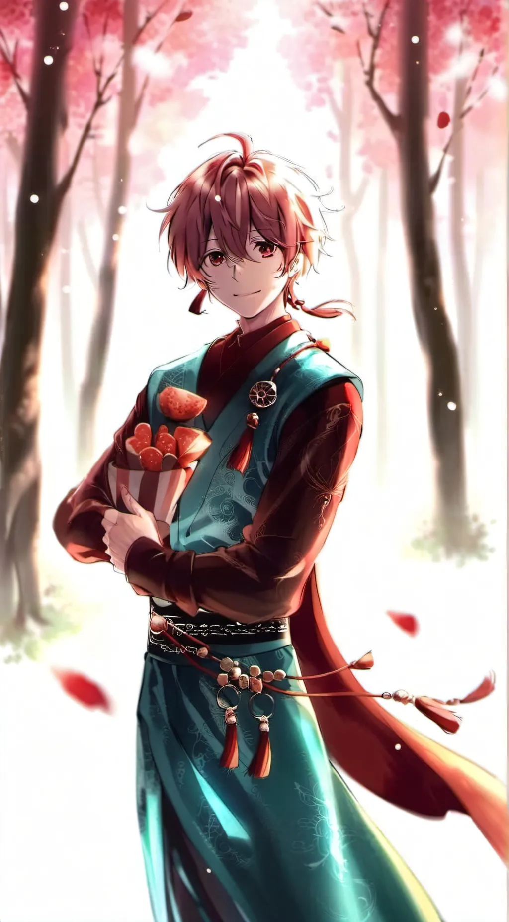 ai character: kny mean tanjiro  background