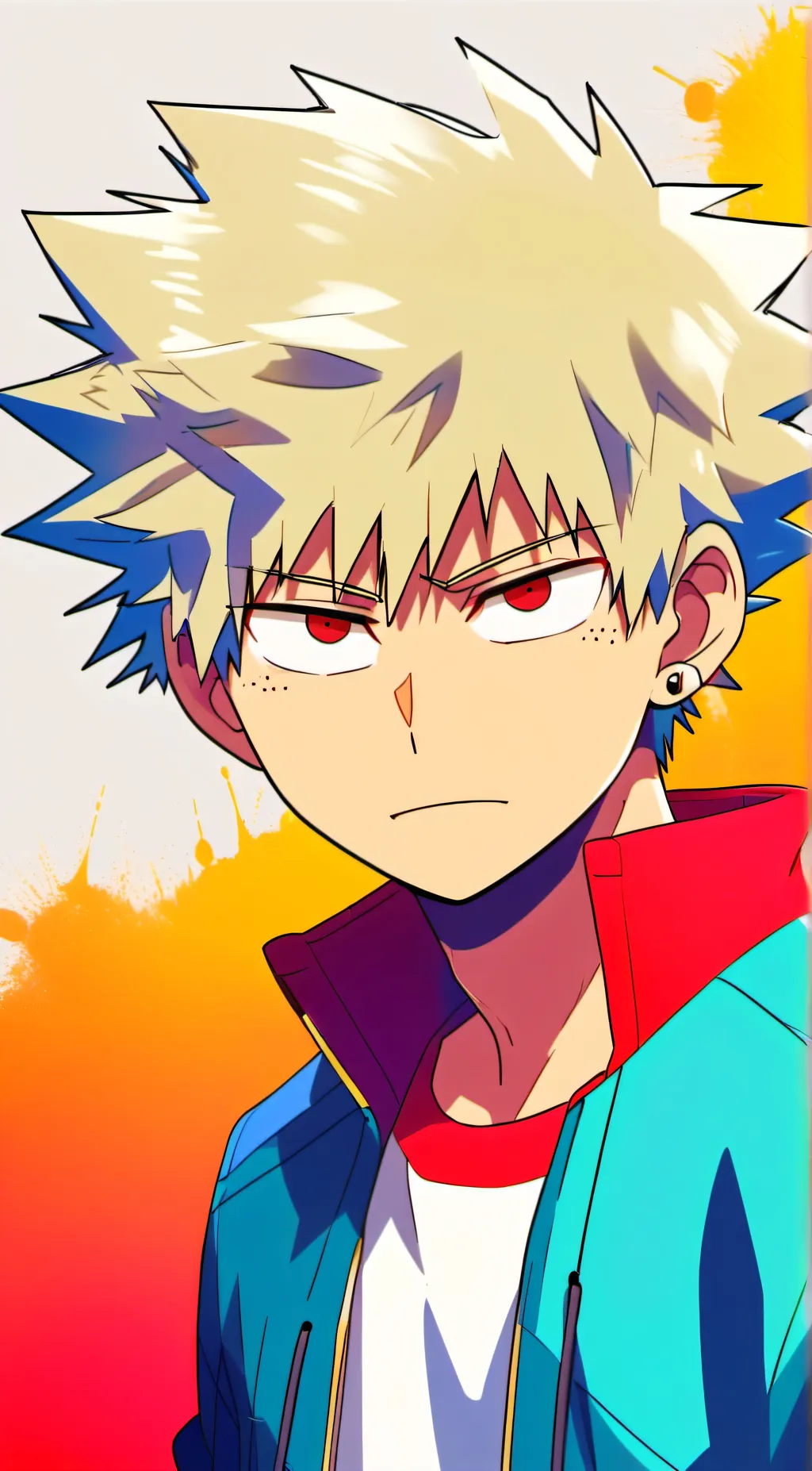 ai character: Katsuki bakugou background