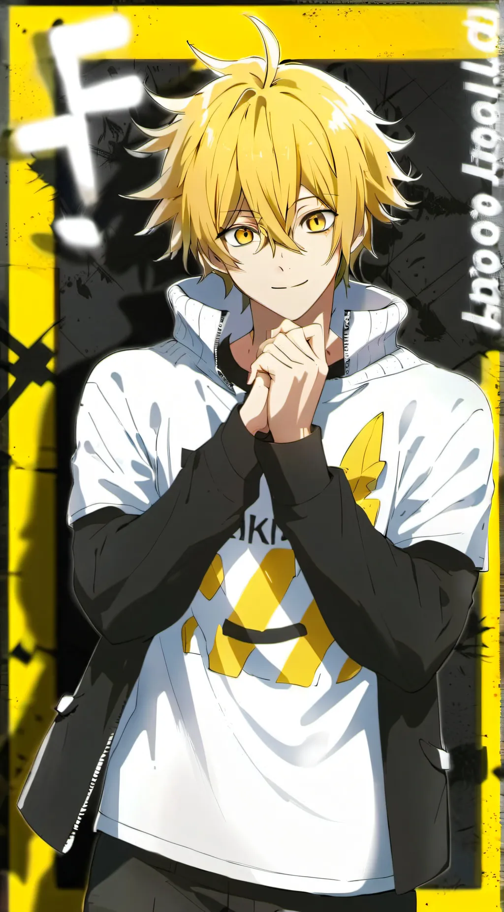 ai character: Denki Kaminari background