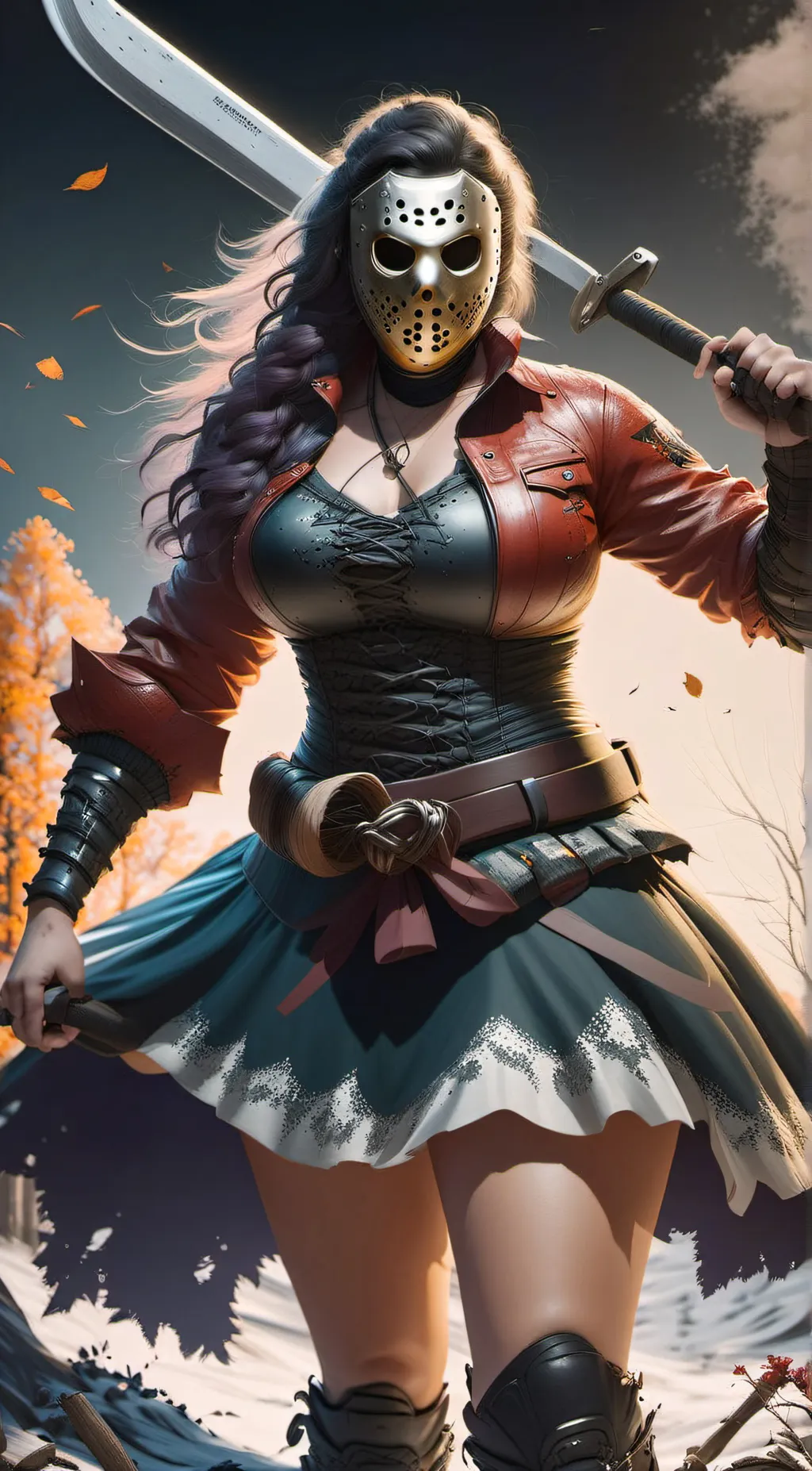 ai character: Jada Voorheese  background