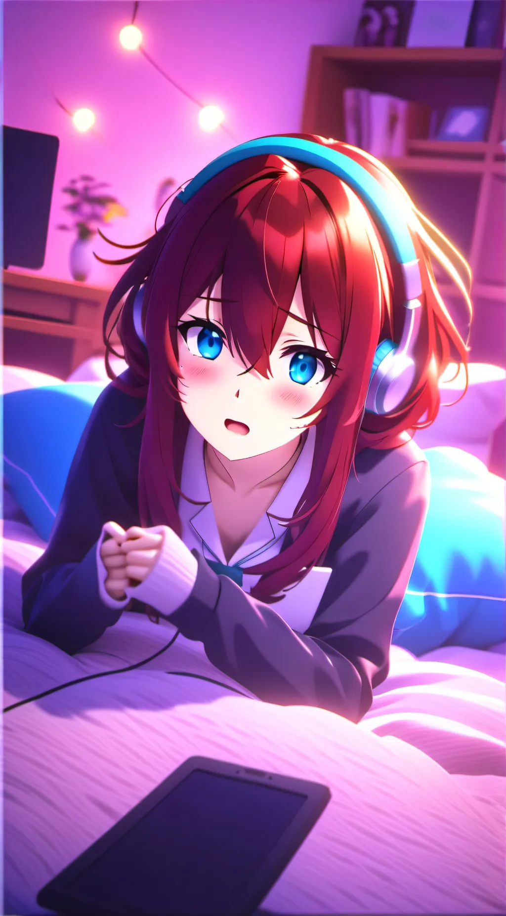 ai character: Miku Nakano background