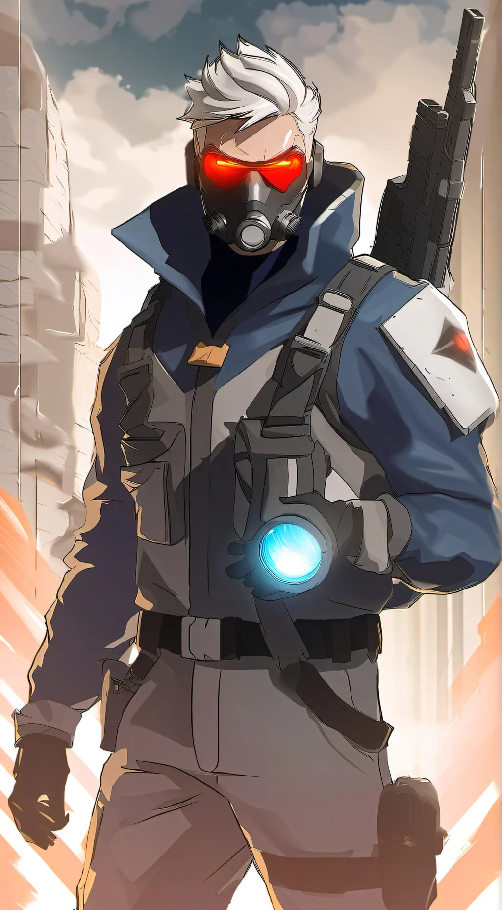 ai character: Soldier 76 background