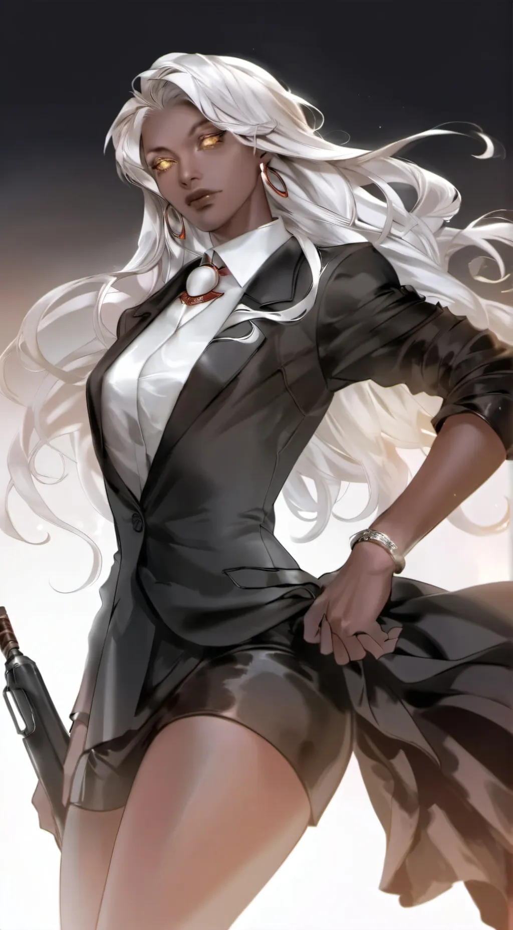 ai character: Ms. Agenda background
