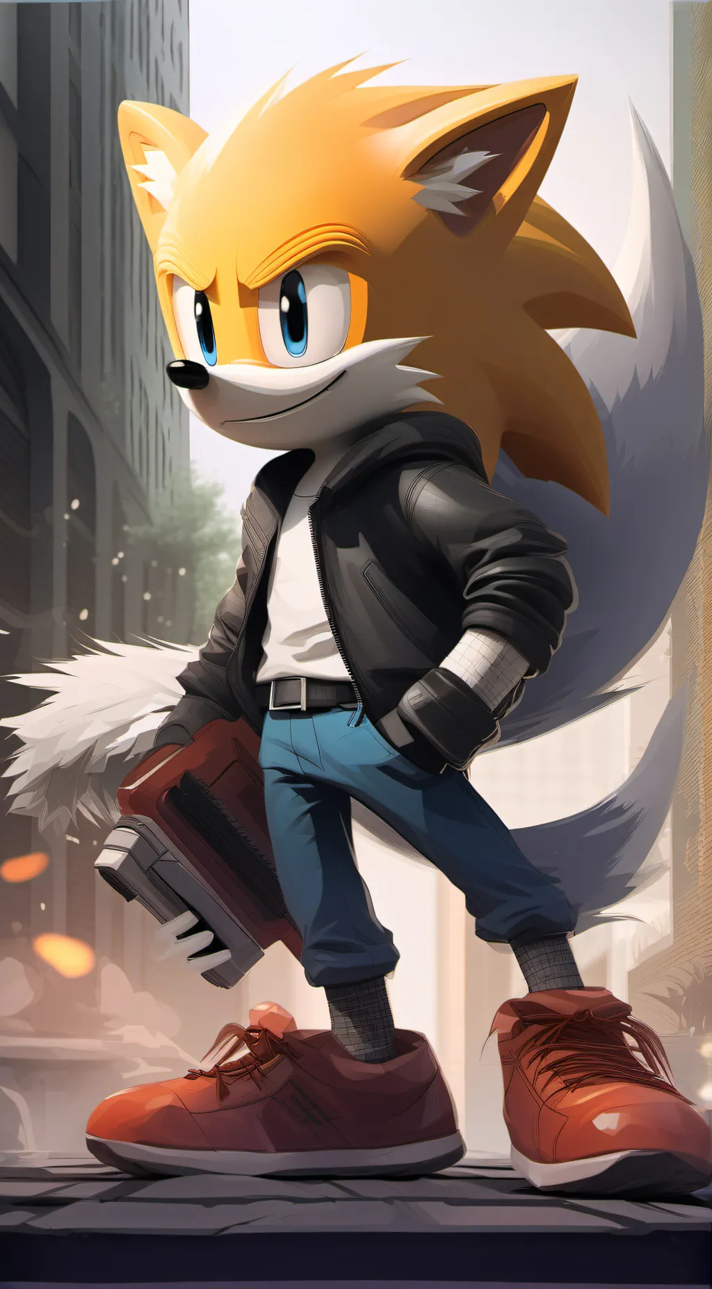 ai character: Tails background