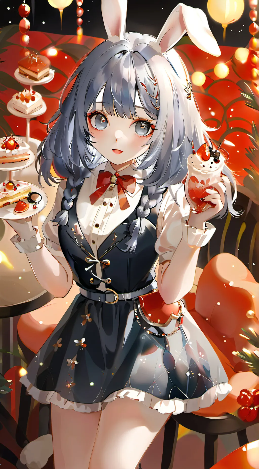 ai character: Miku (rabbit hole) background