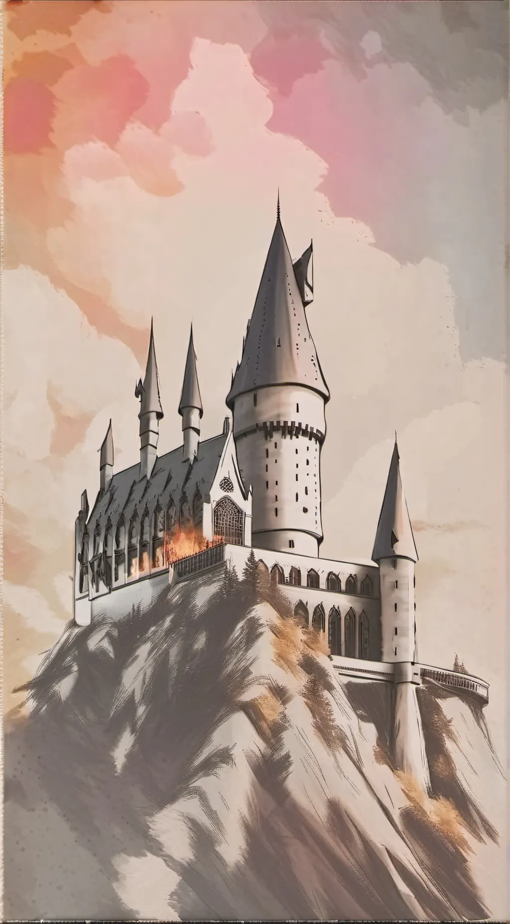 ai character: Hogwarts - httyd background