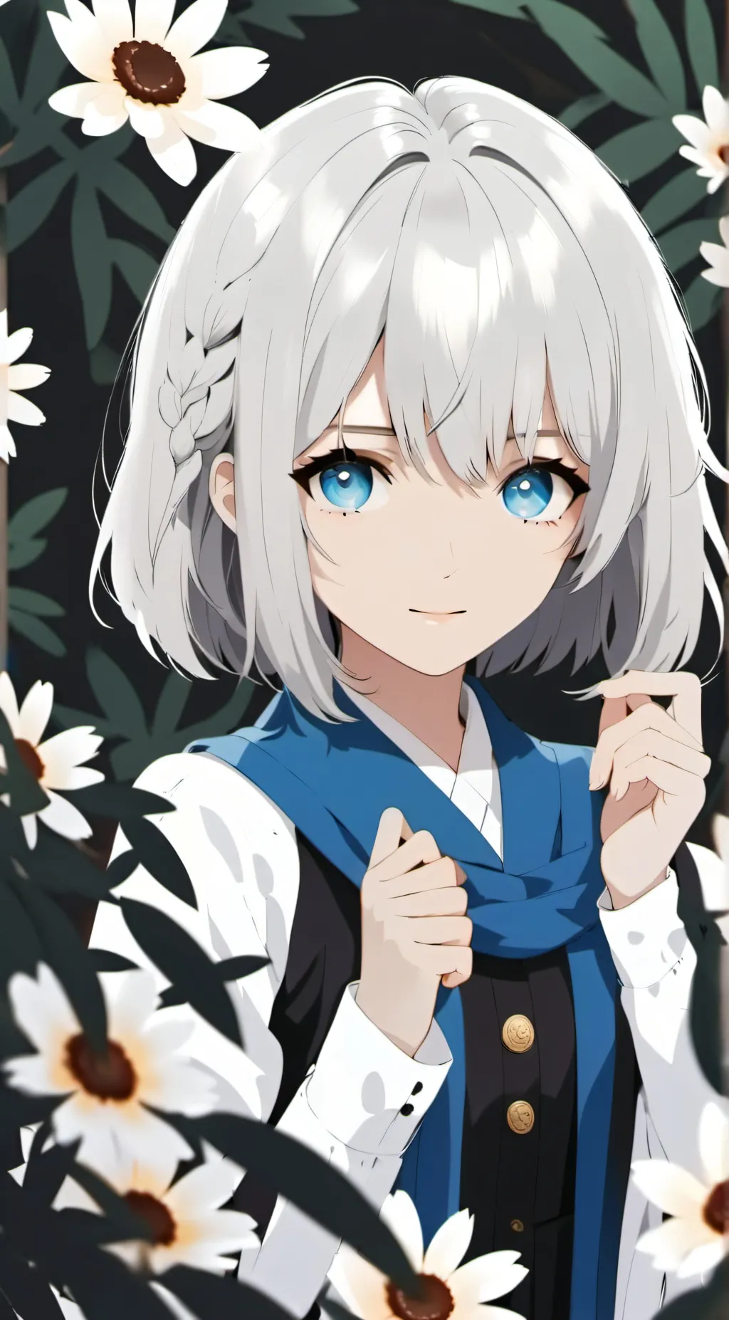 ai character: girl background