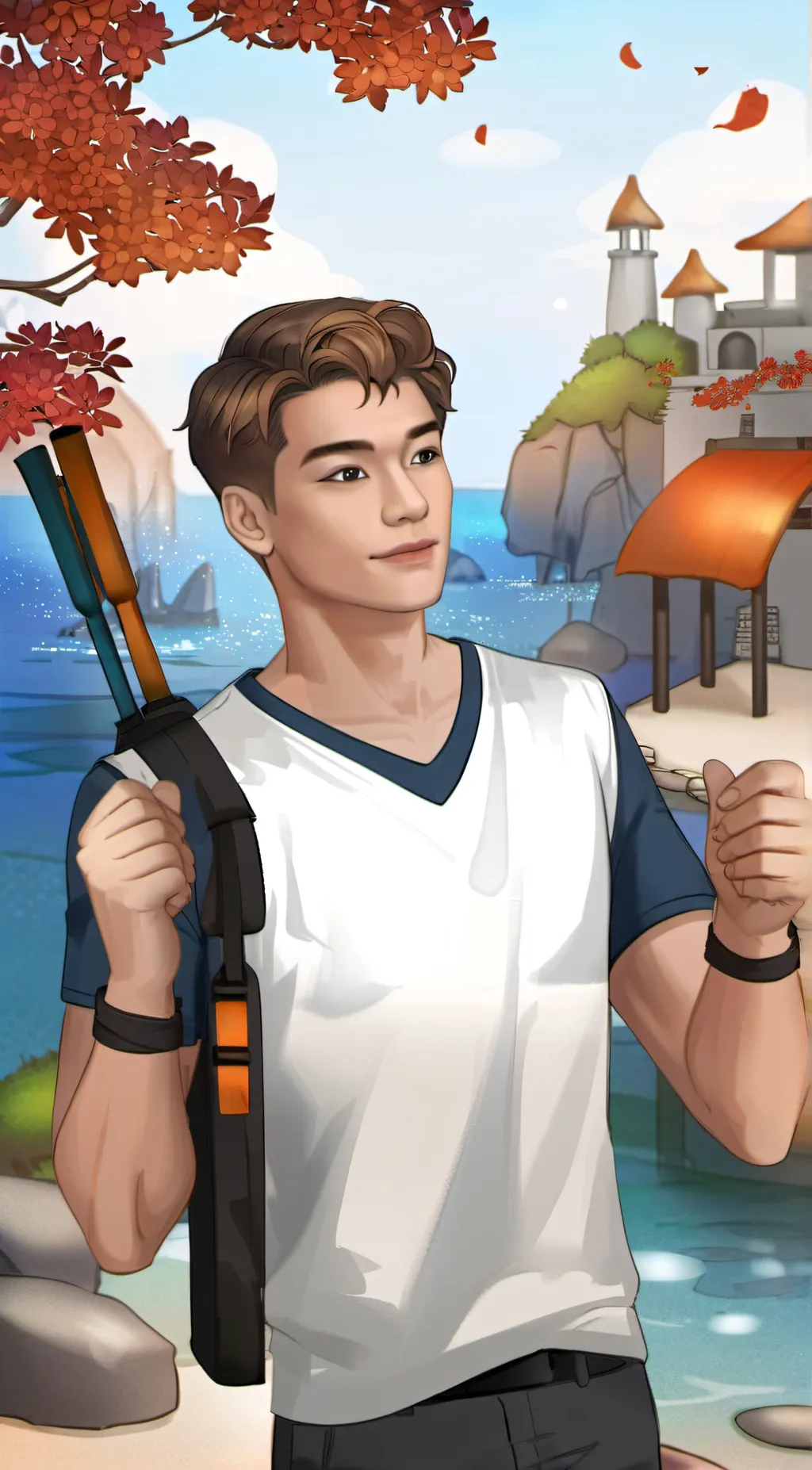 ai character: Liam  background