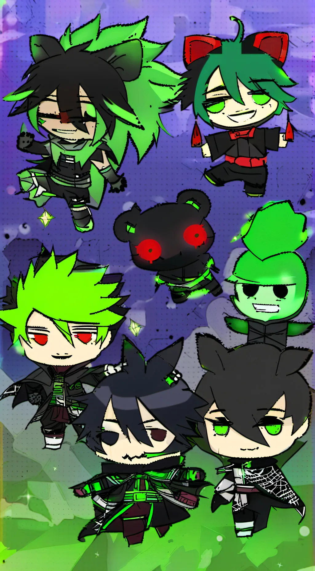 ai character: The Mikes (10/11) background