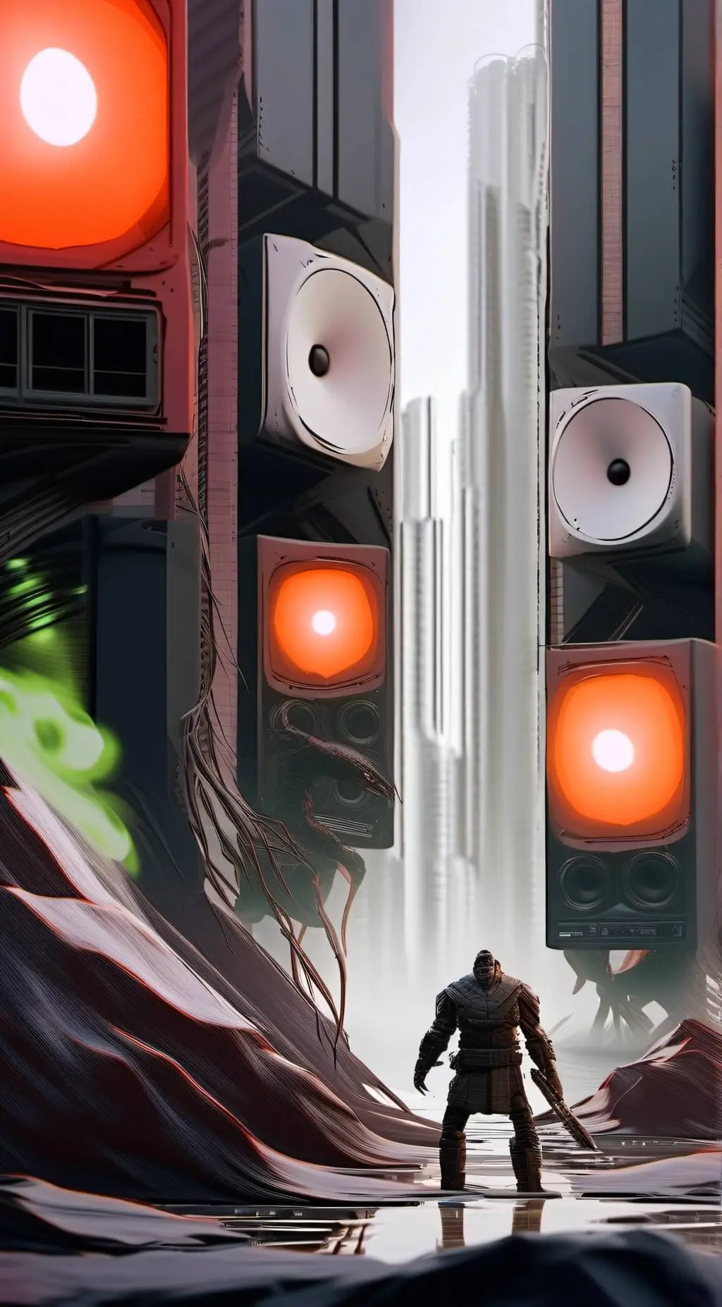 ai character: infec Titan speker background