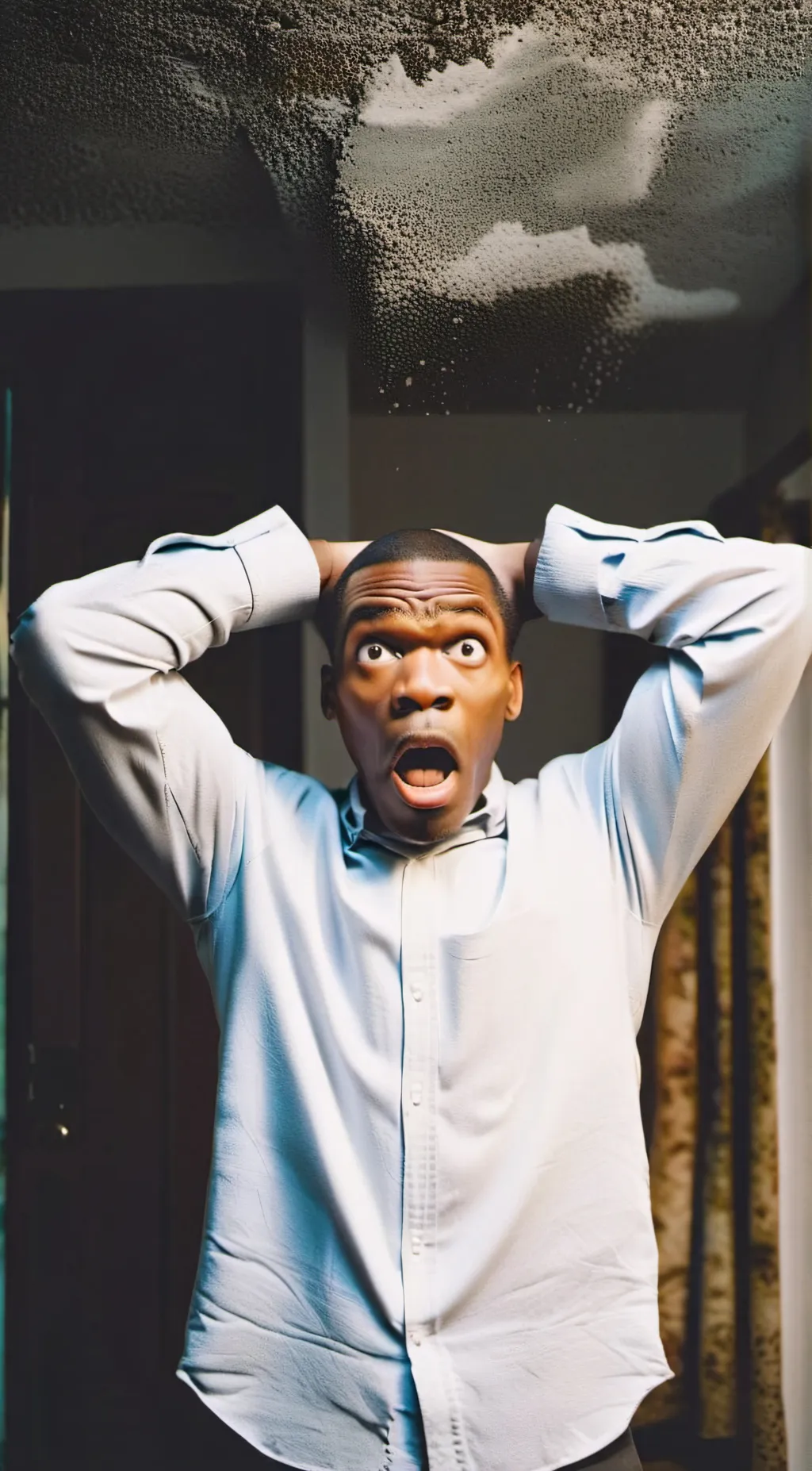 ai character: Shocked meme background