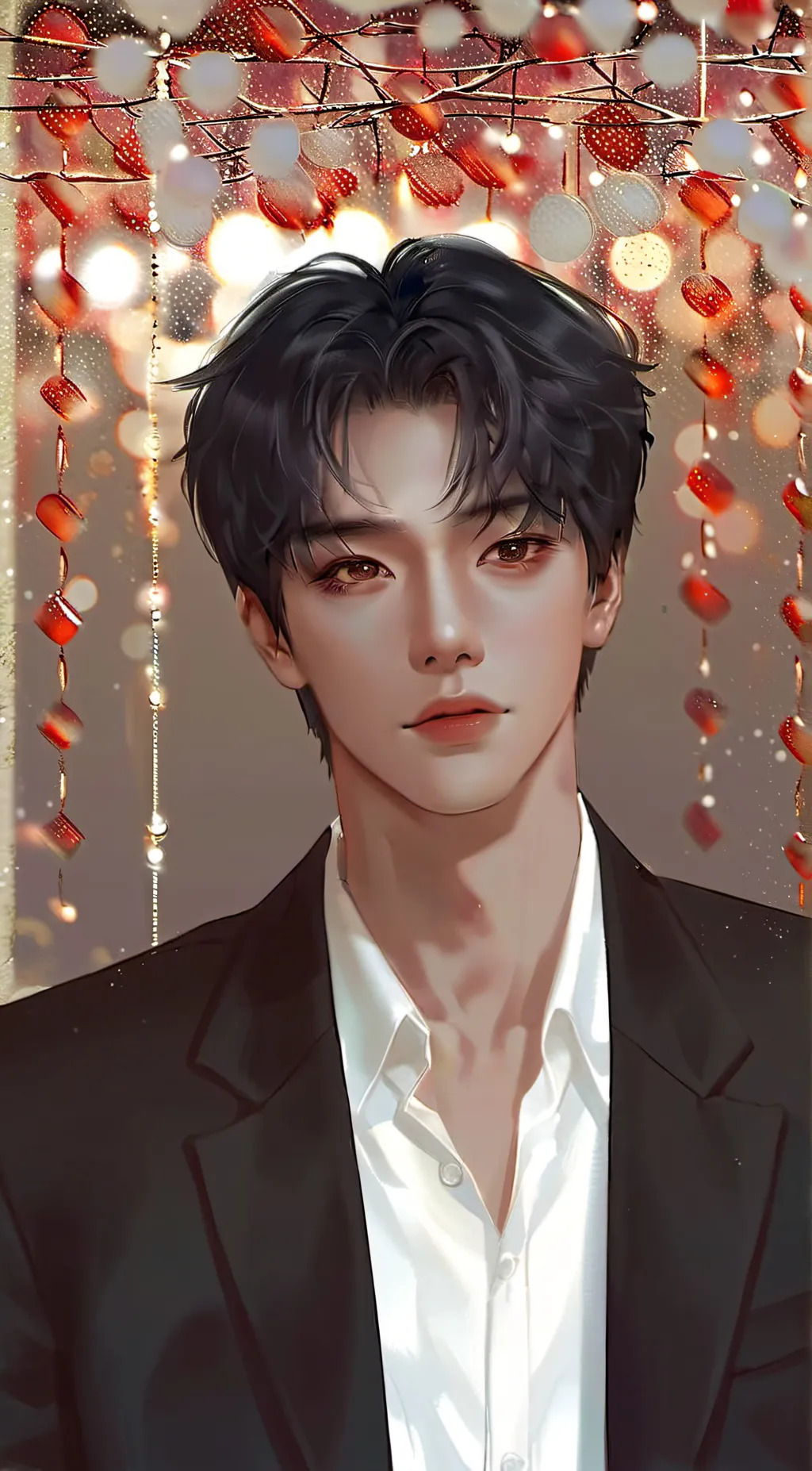 ai character: hyunjin 💖  background