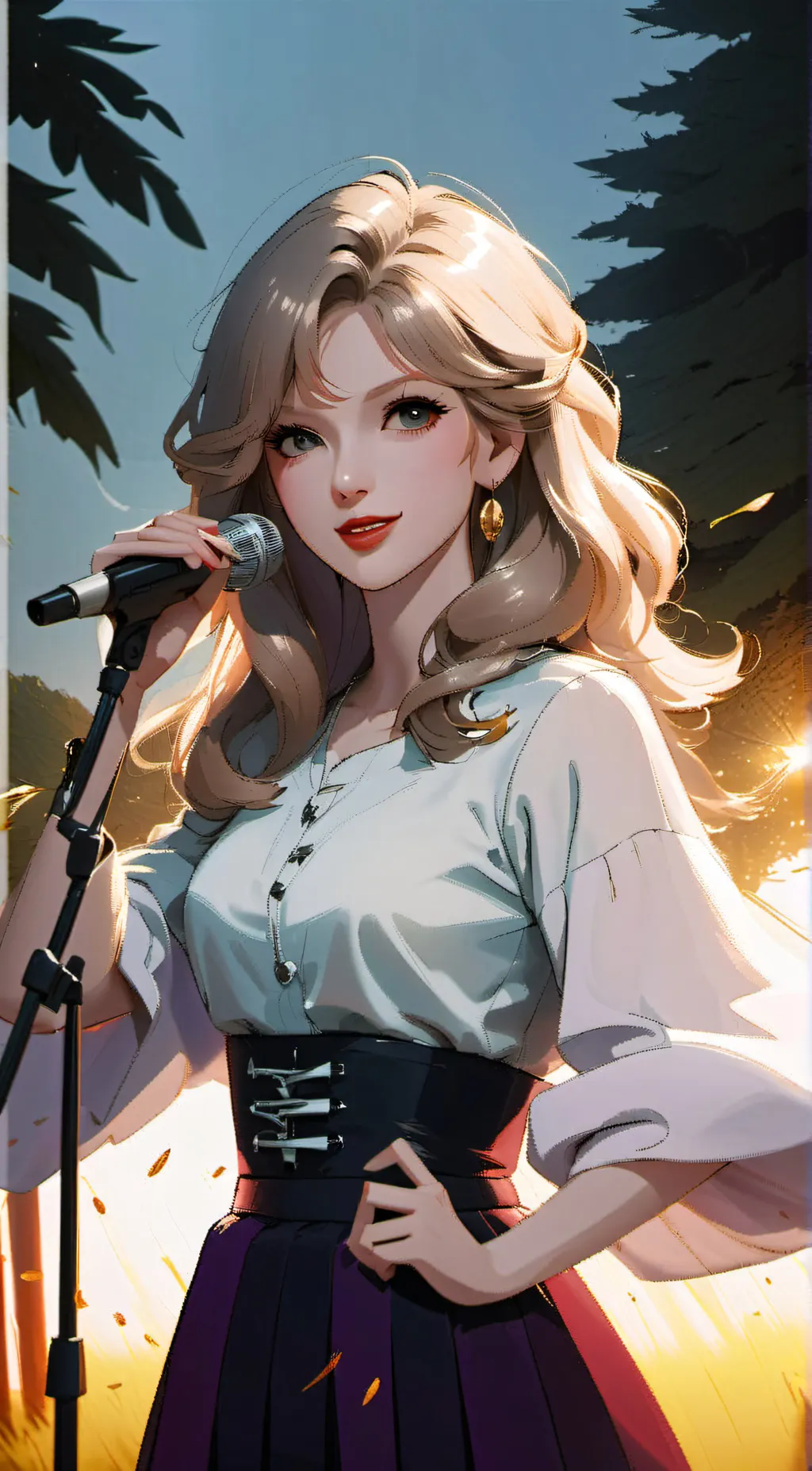 ai character: Taler swift  background