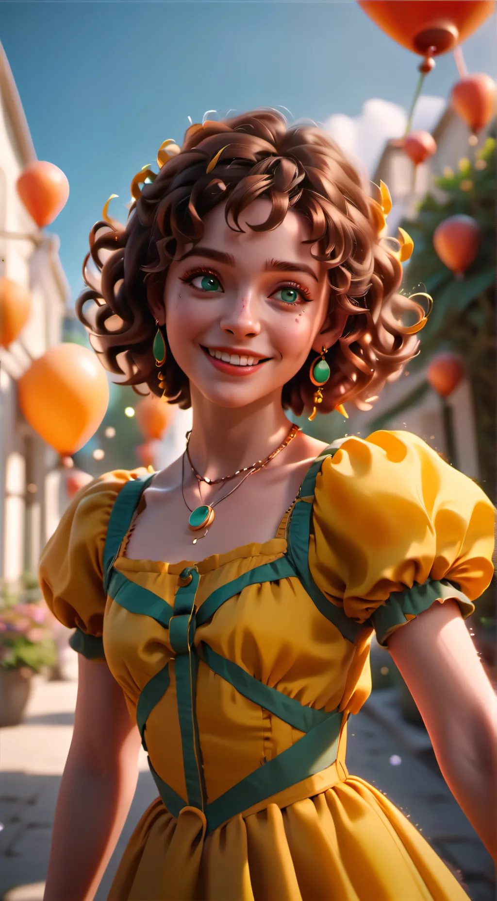 ai character: Pepa Madrigal  background