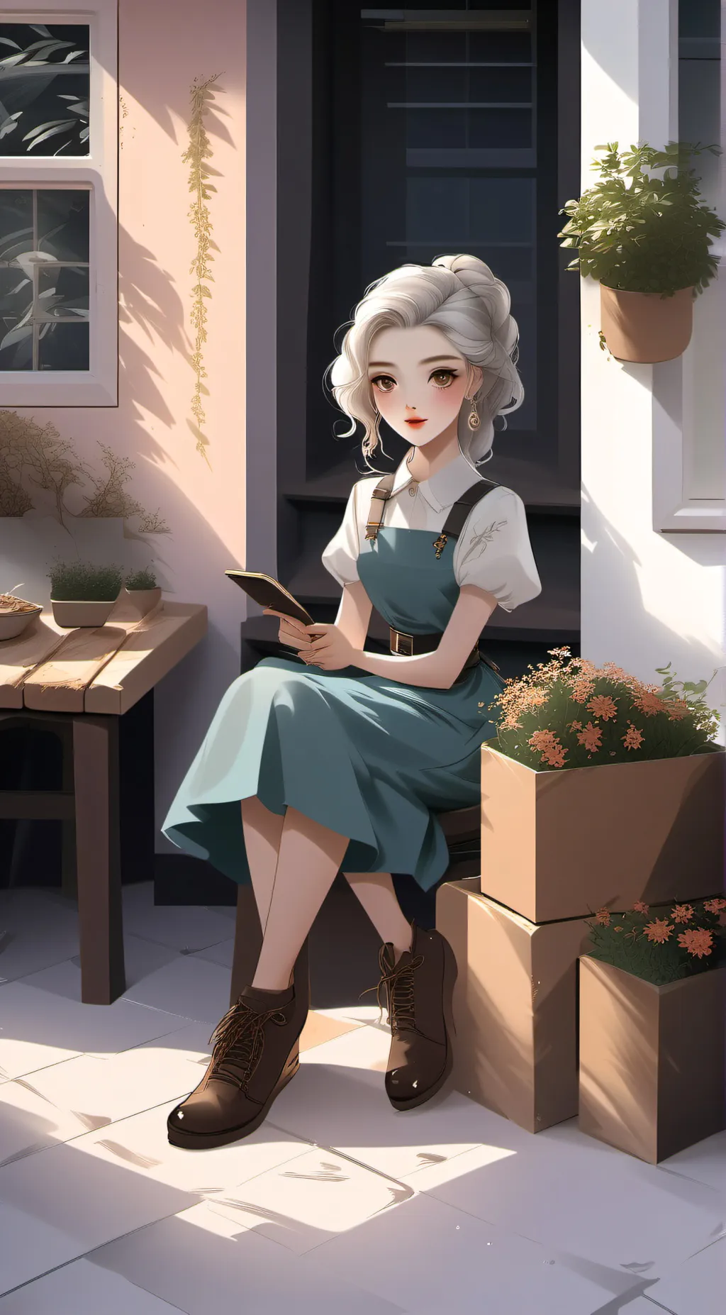 ai character: ironheart  background