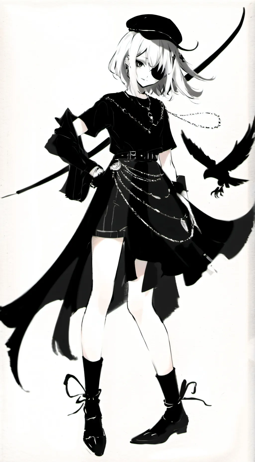 ai character: Doodles background