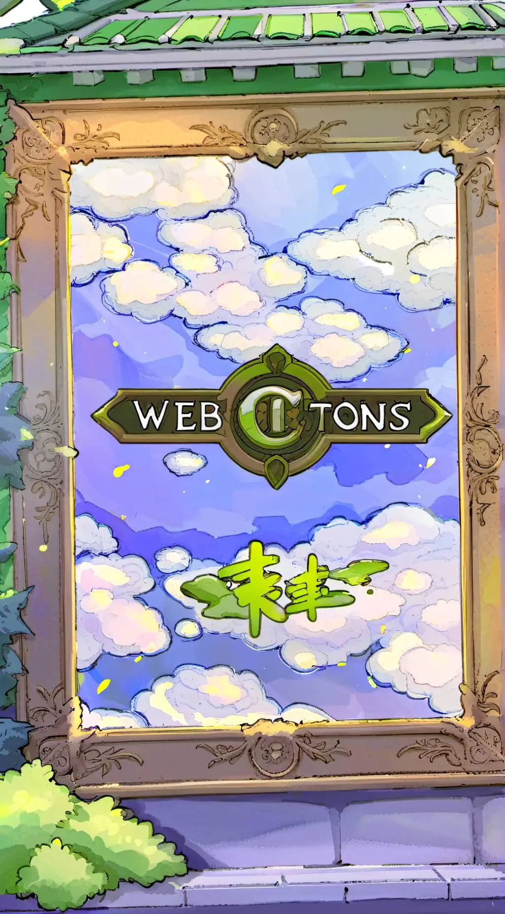ai character: WEBTOON background