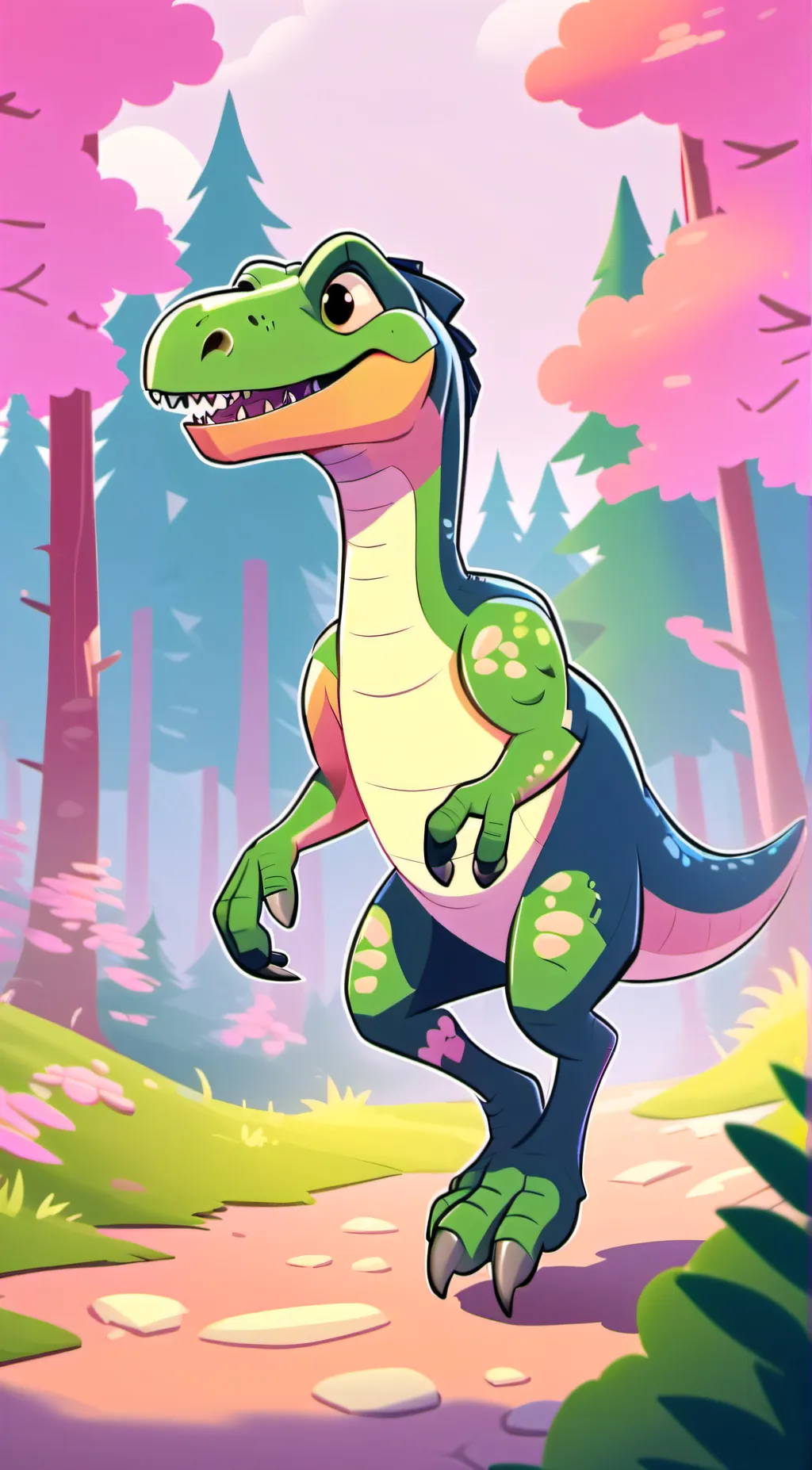 ai character: rappy raptor background