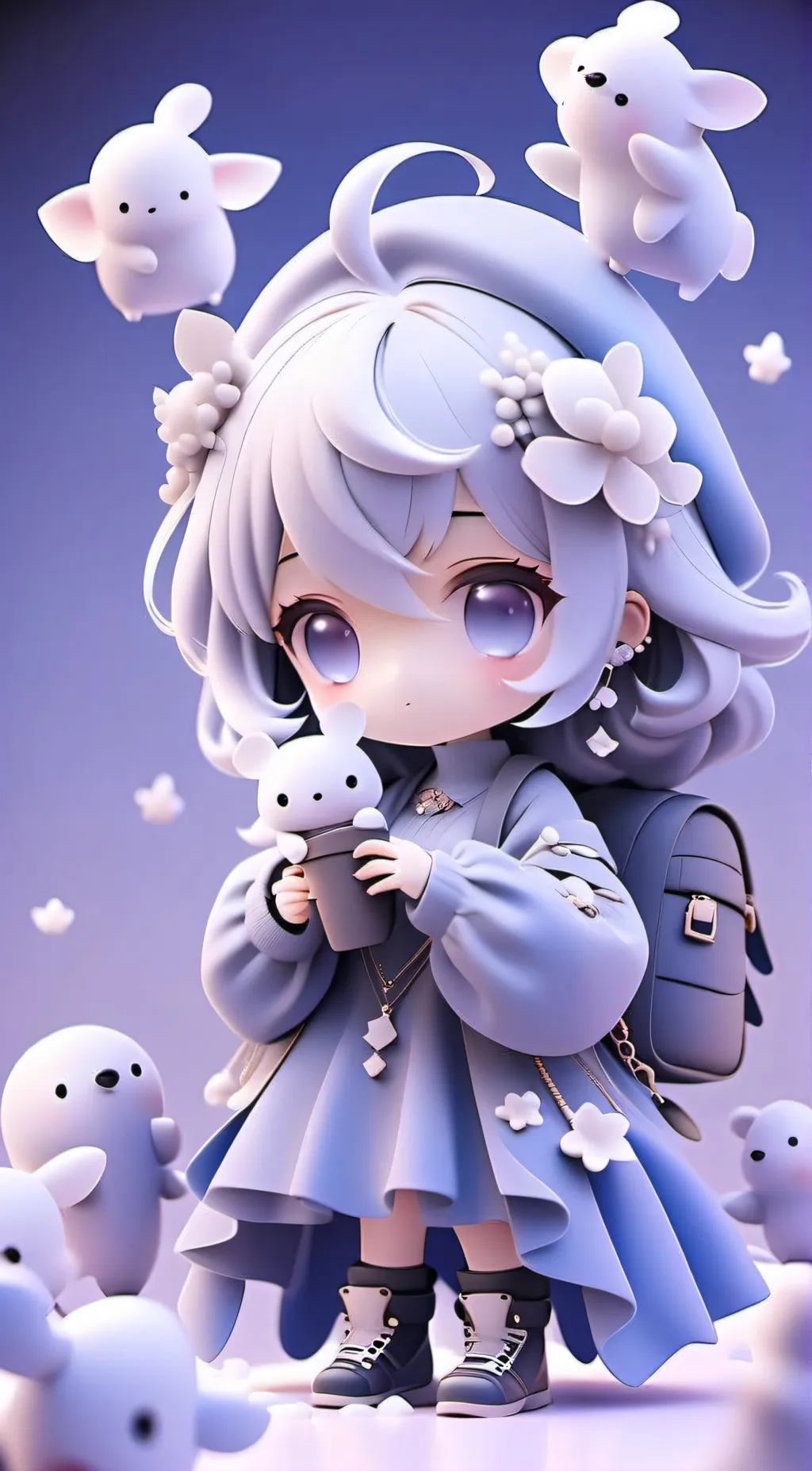 ai character: Cute taker background