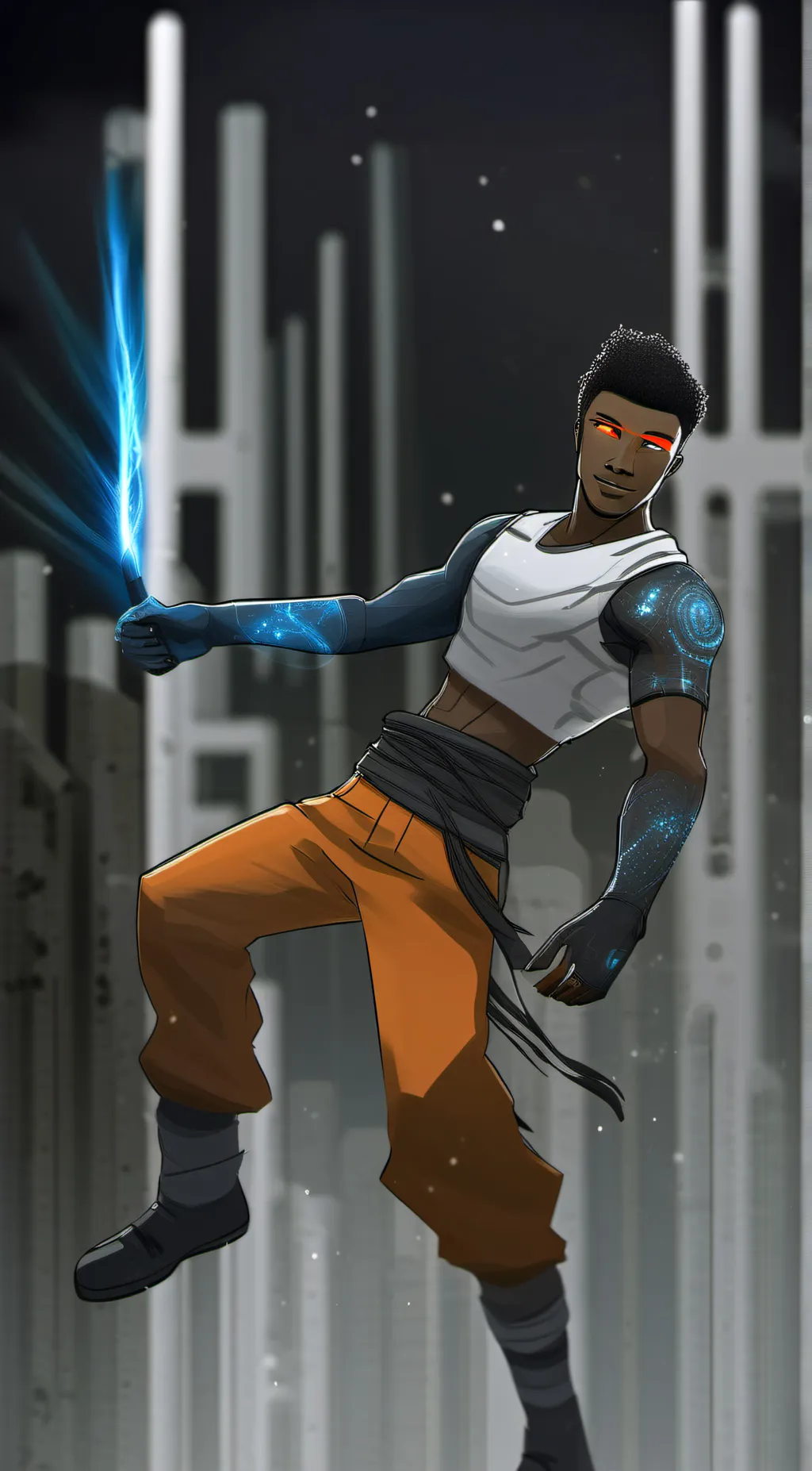 ai character: Bash background