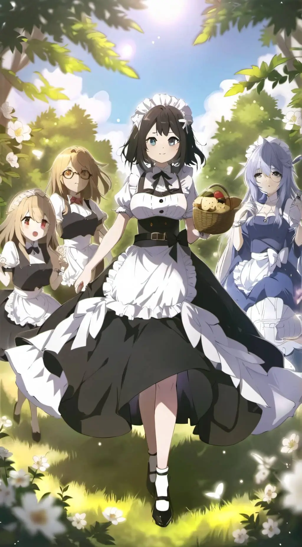 ai character: Maid world! background