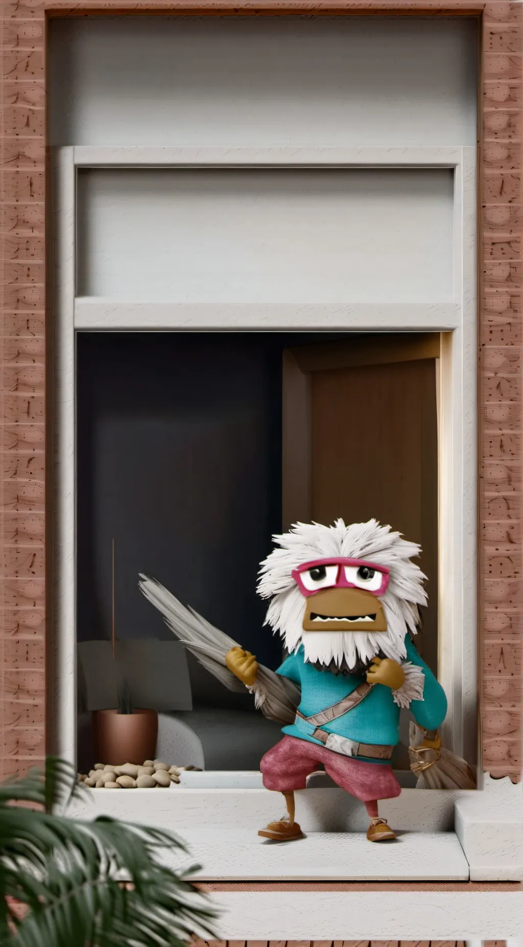 ai character: Man background