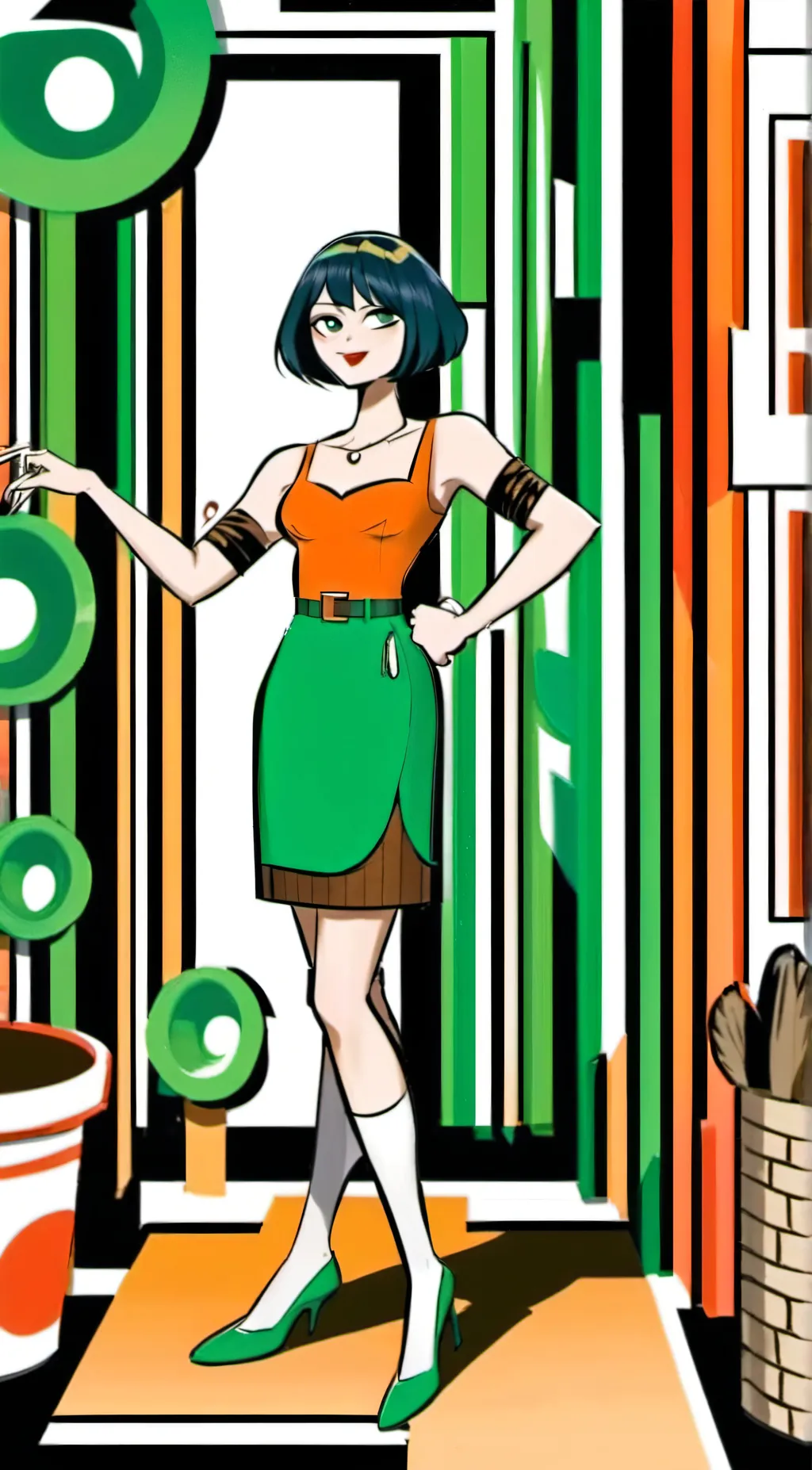 ai character: Tdi sleepover background