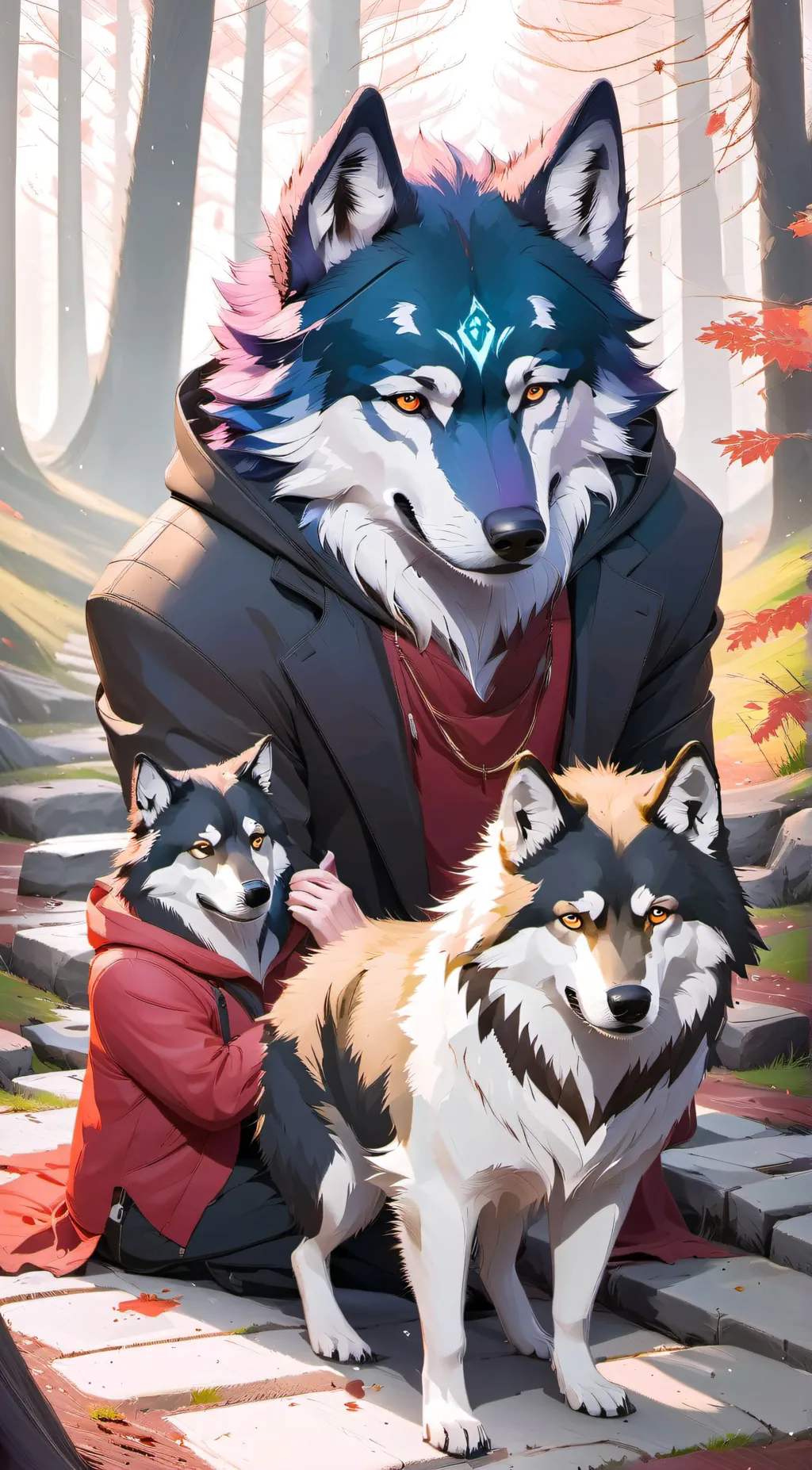 ai character: wolfie background