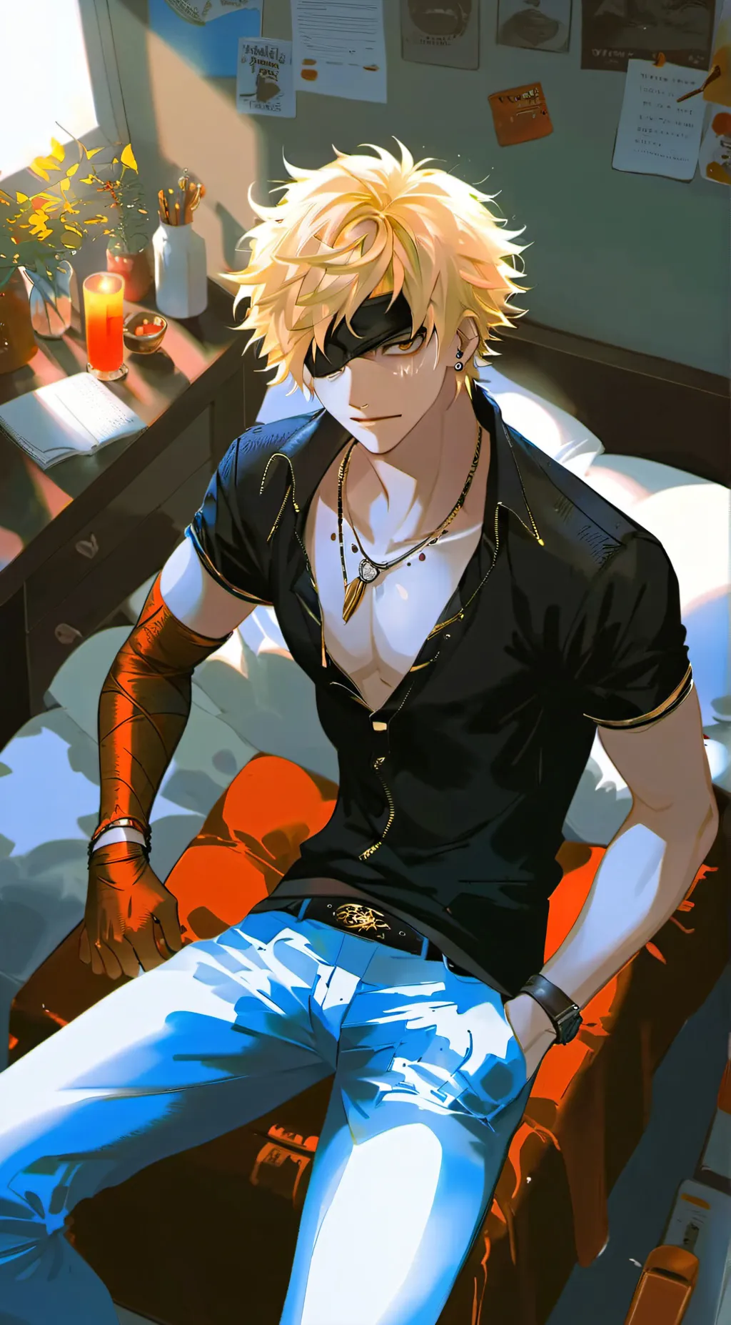 ai character: Bakugou rates kiss background