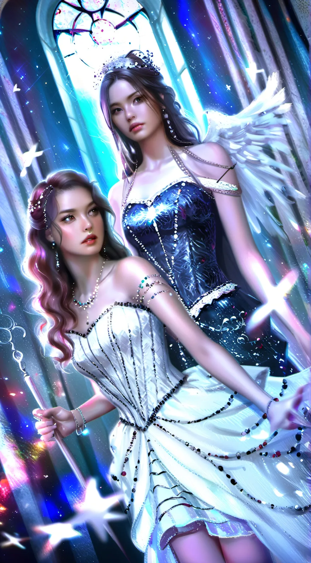 ai character: Madison and Desi background