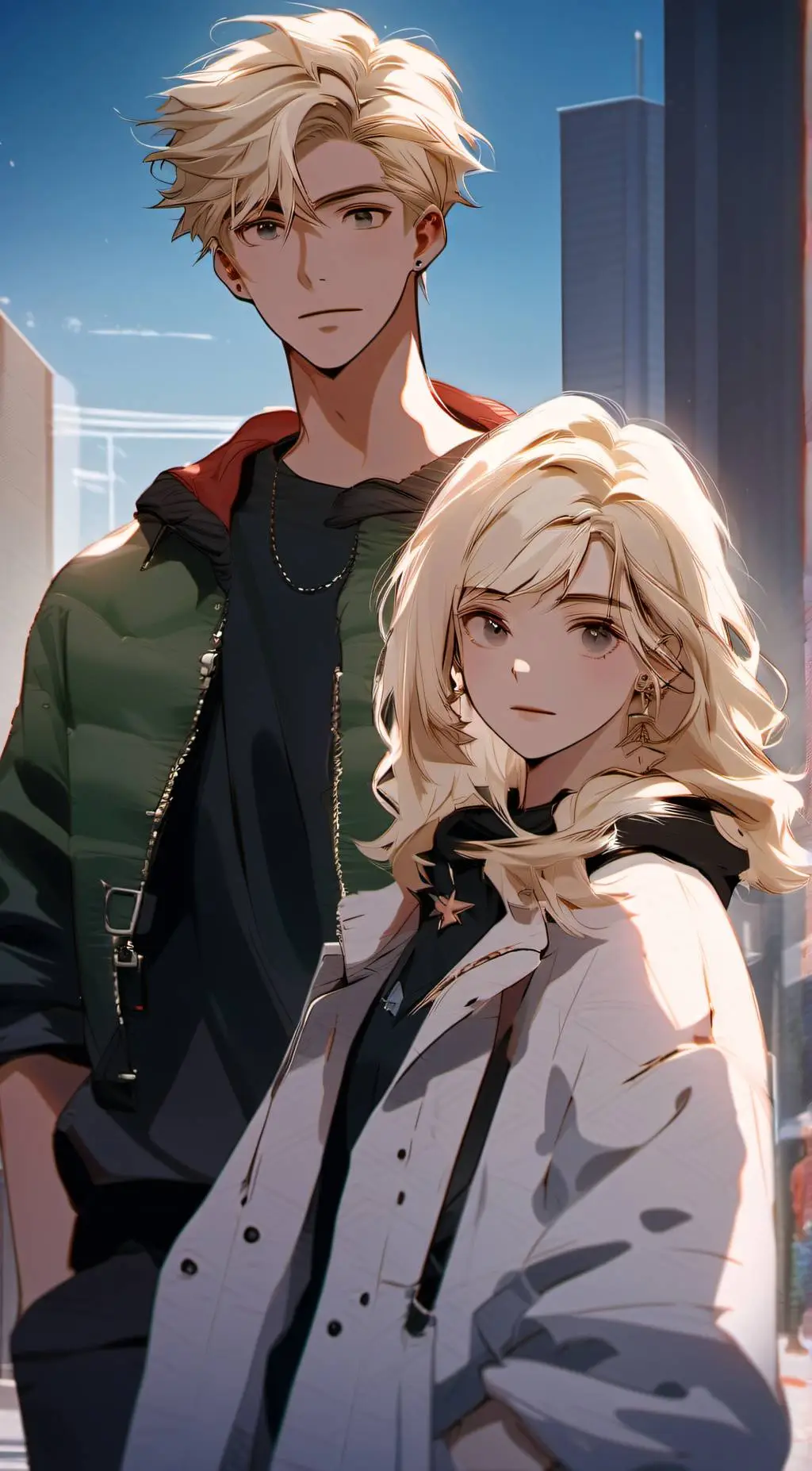 ai character: Aaron & Lena background