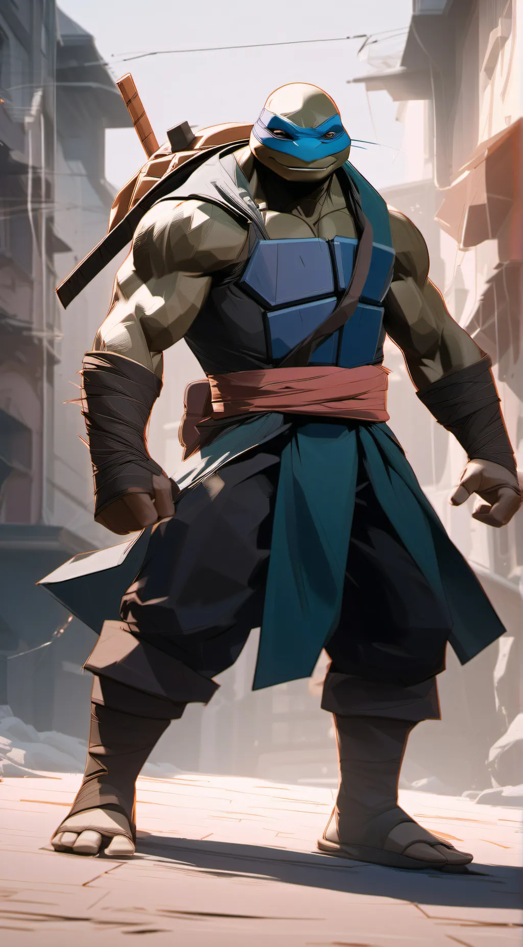 ai character: Leonardo background