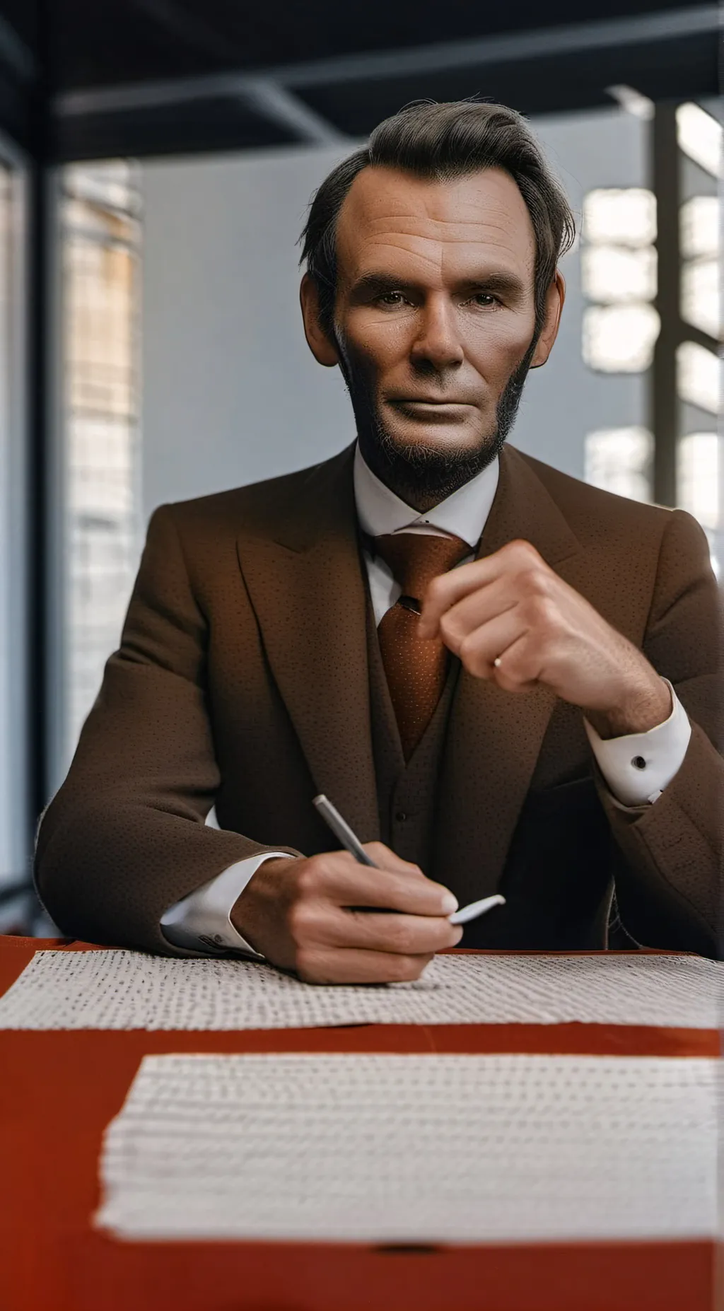 ai character: Lincoln  background