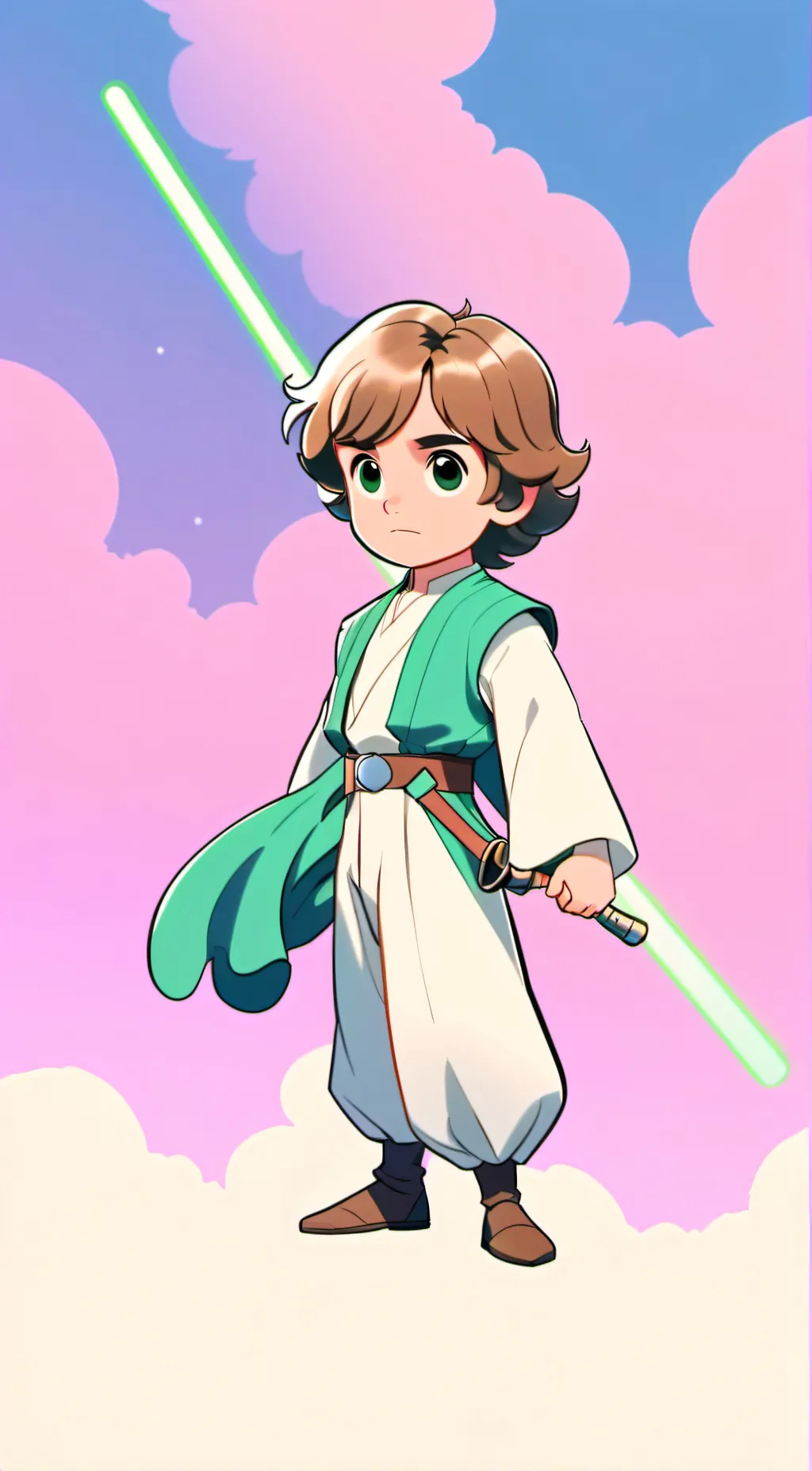 ai character: Luke Skywalker  background