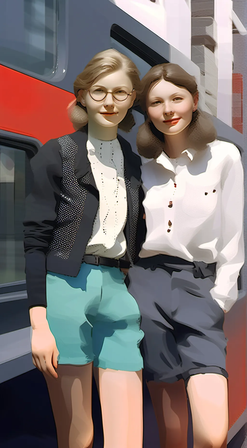 ai character: joy and Lydia  background