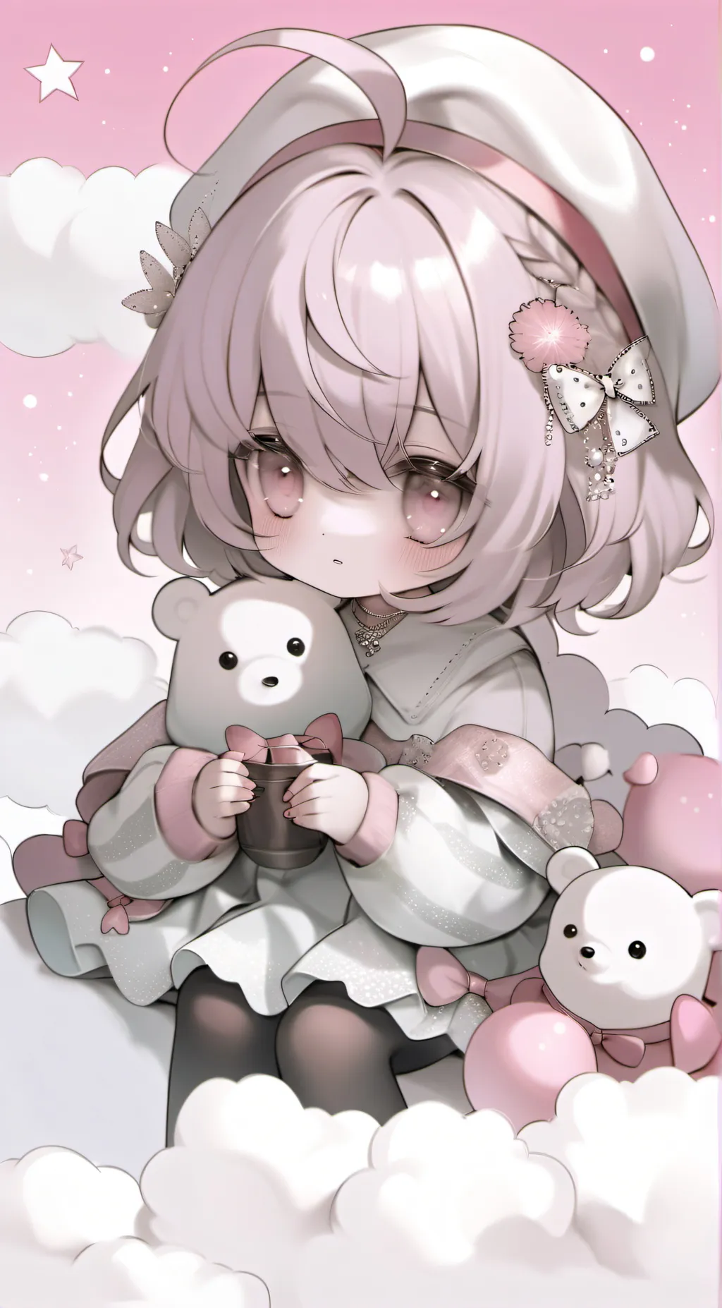 ai character: ▼・ᴥ・▼ background