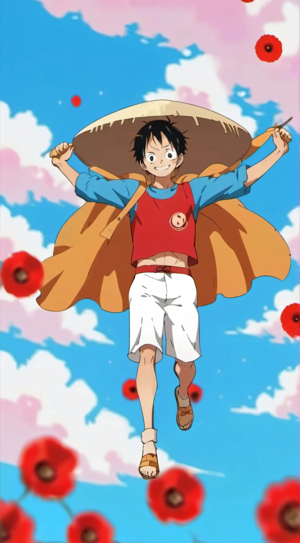 ai character: Luffy  background
