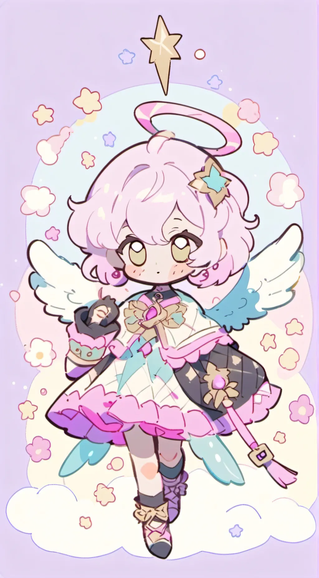 ai character: Baby angel background