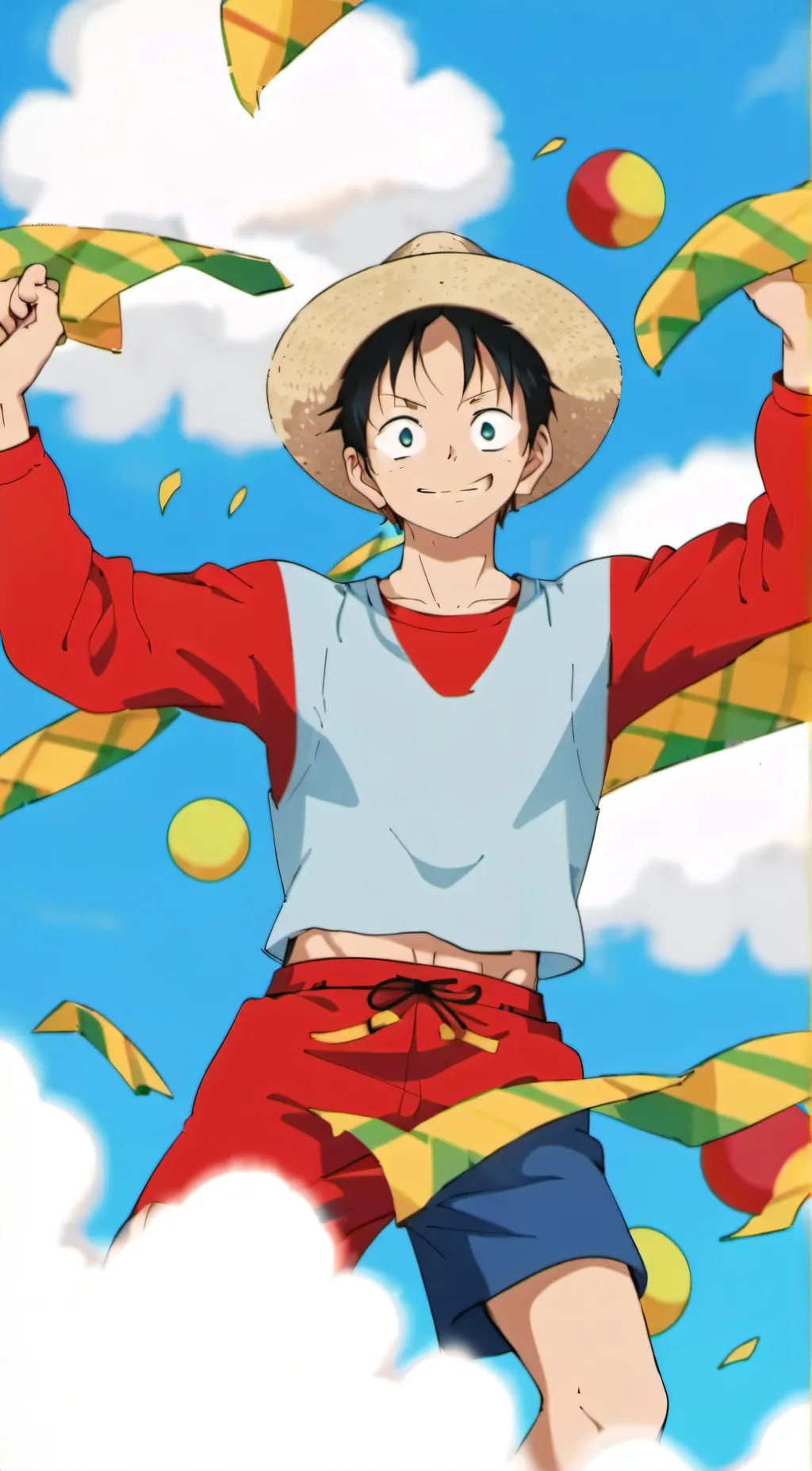 ai character: Straw hats  background